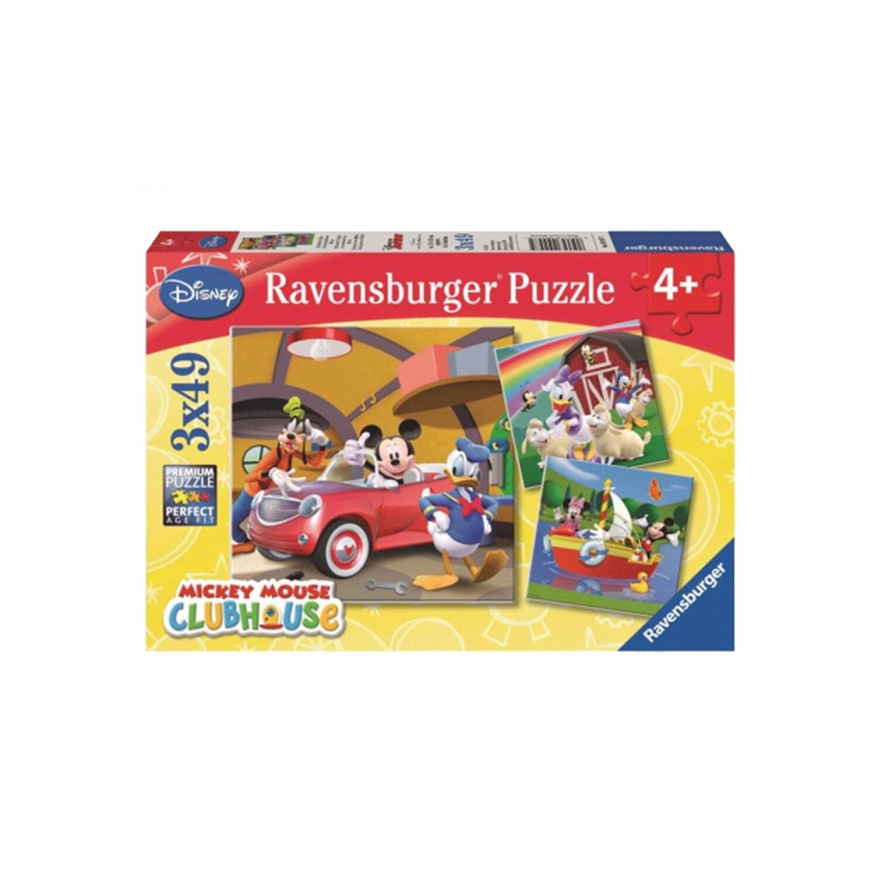 Ravensburger Puzzle Disney Mickey Mouse Clubhouse - Everyboby Loves Mickey (3x49pcs.) (09247) Ravensburger Puzzle Disney Mickey Mouse Clubhouse - Everyboby Loves Mickey (3x49pcs.) (09247)