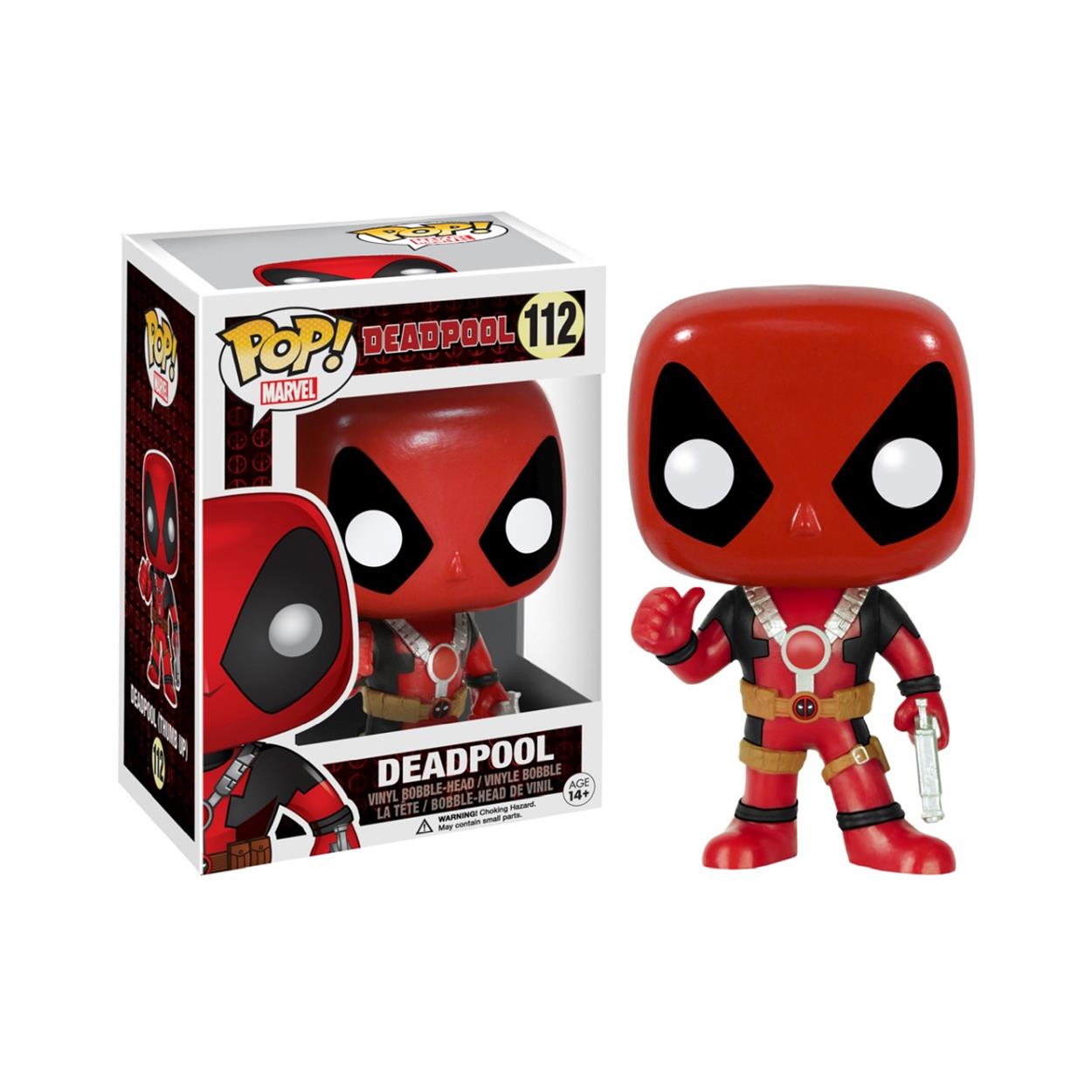 Funko Pop! Marvel: Deadpool Thumb Up #112 Vinyl Bobble-Head Figure Funko Pop! Marvel: Deadpool Thumb Up #112 Vinyl Bobble-Head Figure