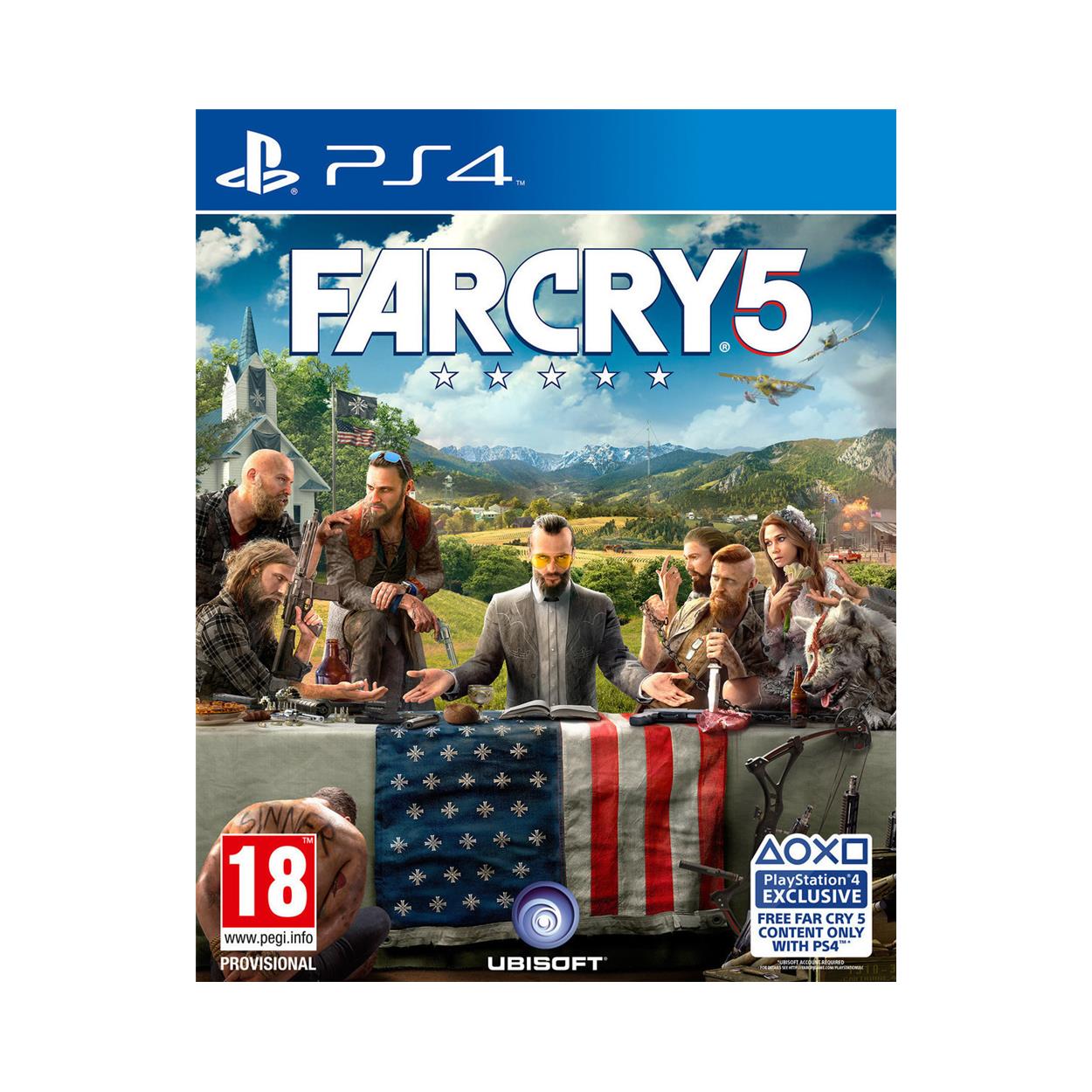 PS4 FAR CRY 5 (PS4 Exclusive Content) PS4 FAR CRY 5 (PS4 Exclusive Content)