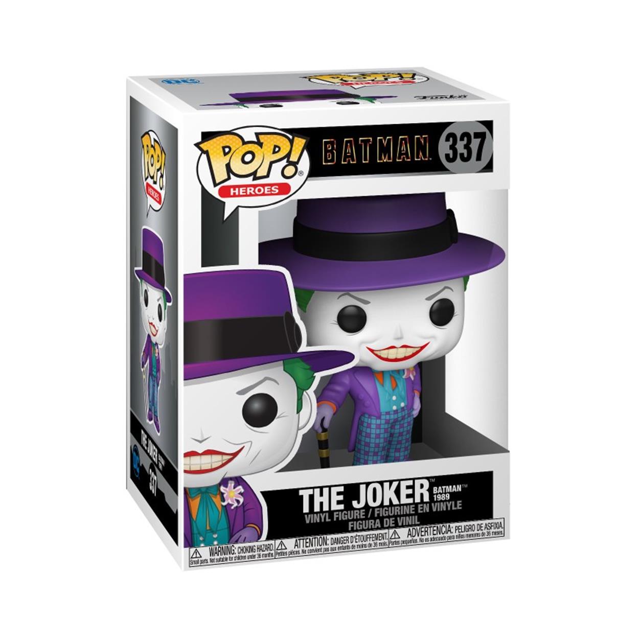 Funko Pop! DC Heroes: Batman 1989 - The Joker* (with Hat-Batman 1989 Movie) #337 Vinyl Figure Funko Pop! DC Heroes: Batman 1989 - The Joker* (with Hat-Batman 1989 Movie) #337 Vinyl Figure