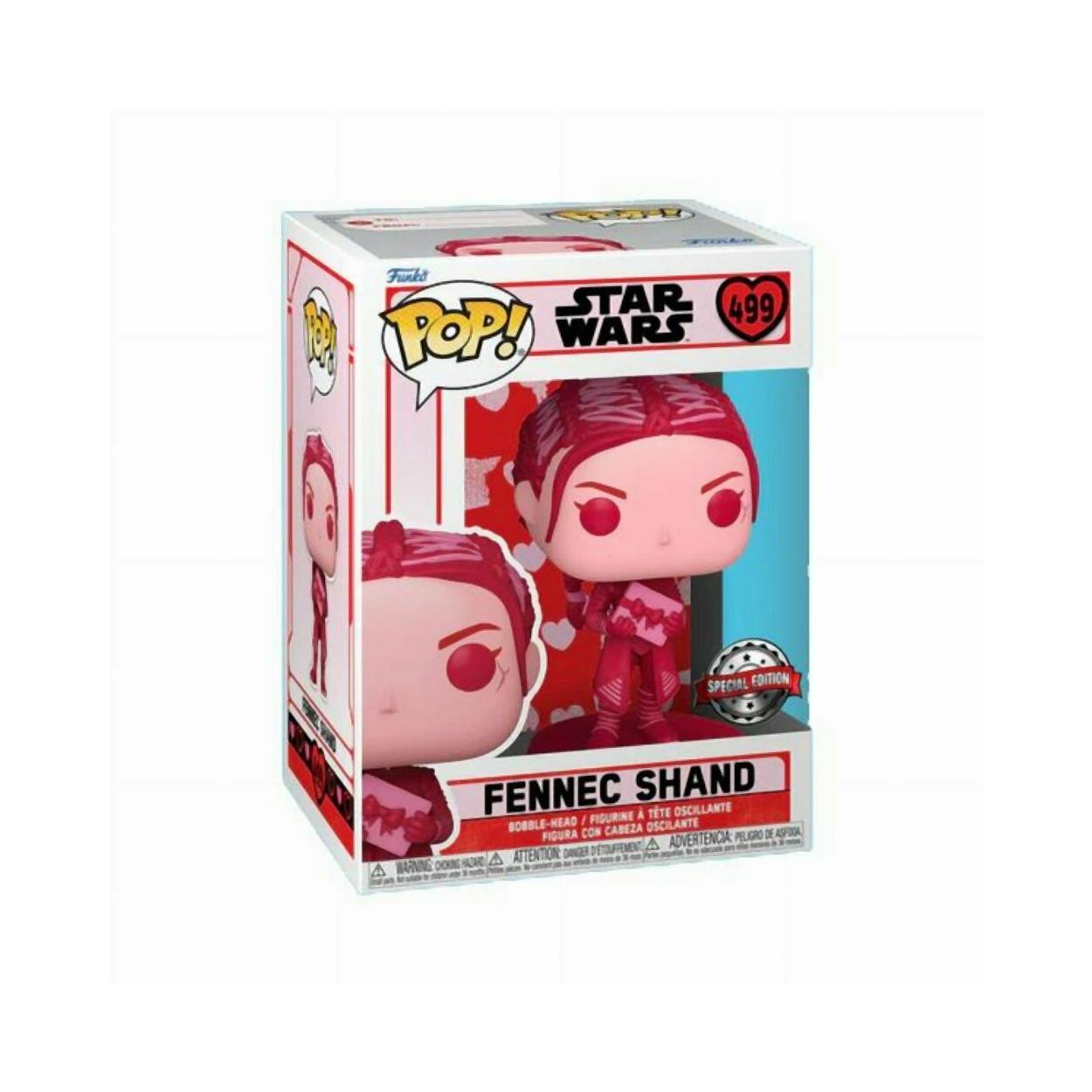 Funko Pop! Star Wars: Valentines S2 - Fennec Shand (Special Edition) #499 Bobble-Head Vinyl Figure Funko Pop! Star Wars: Valentines S2 - Fennec Shand (Special Edition) #499 Bobble-Head Vinyl Figure