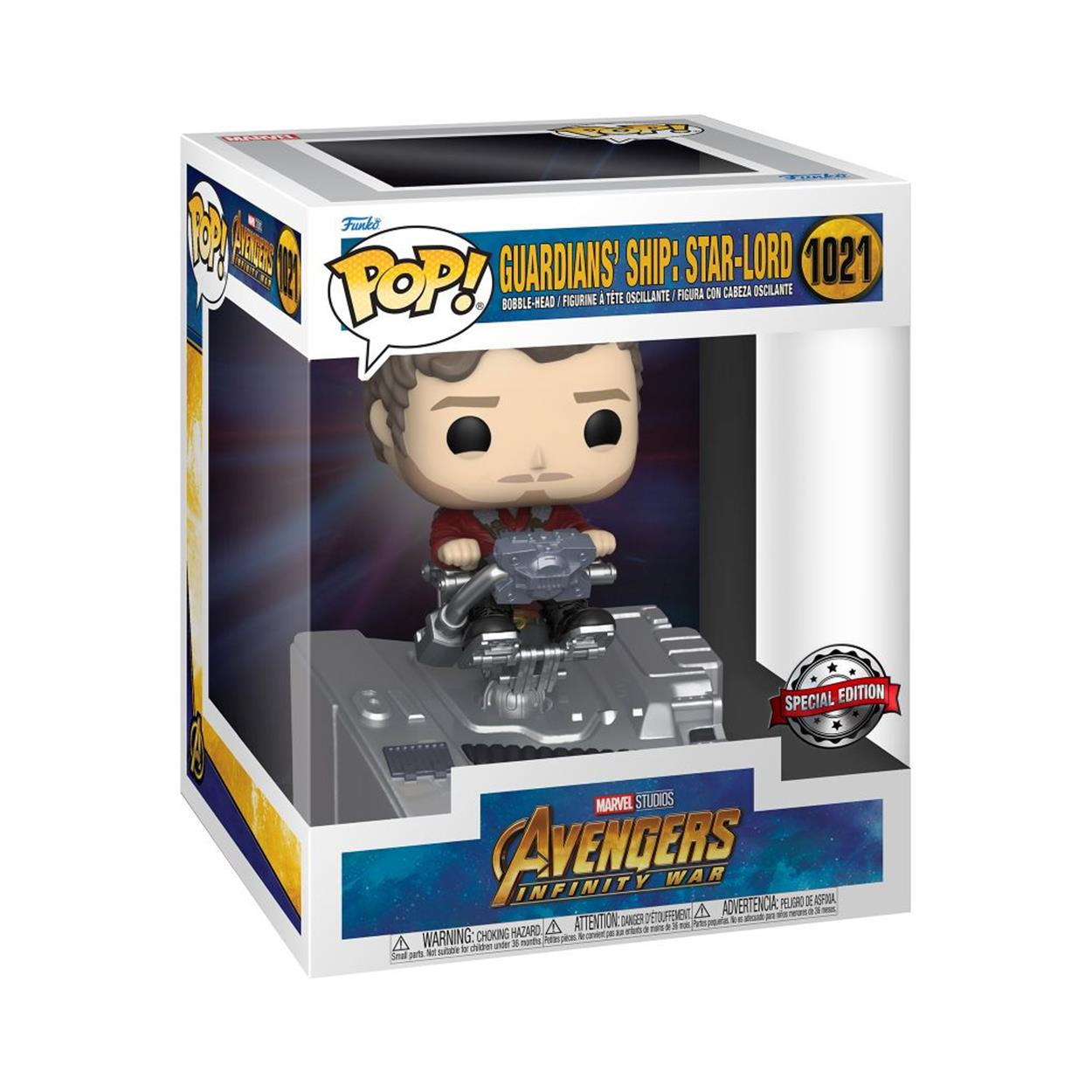 Funko Pop! Deluxe: Marvel Avengers Infinity War - Guardians' Ship: Star-Lord (Special Edition) #1021 Bobble-Head Vinyl Figure Funko Pop! Deluxe: Marvel Avengers Infinity War - Guardians' Ship: Star-Lord (Special Edition) #1021 Bobble-Head Vinyl Figure