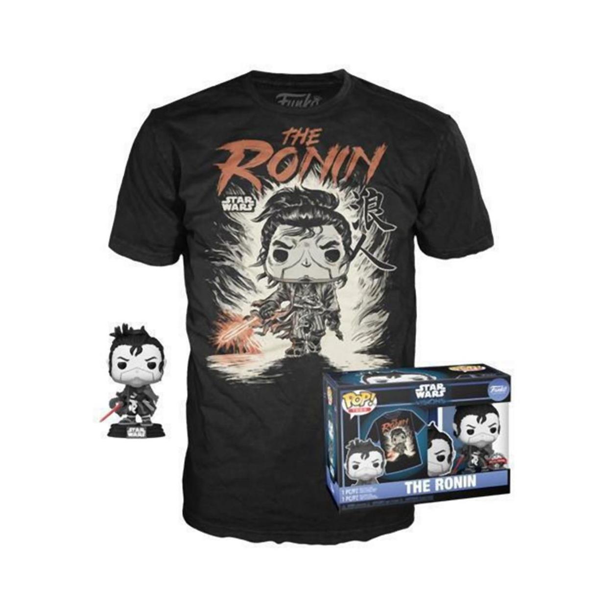 Funko Pop! & Tee (Adult): Disney Star Wars Visions - The Ronin (Special Edition) Bobble-Head Vinyl Figure and T-Shirt (L) Funko Pop! & Tee (Adult): Disney Star Wars Visions - The Ronin (Special Edition) Bobble-Head Vinyl Figure and T-Shirt (L)