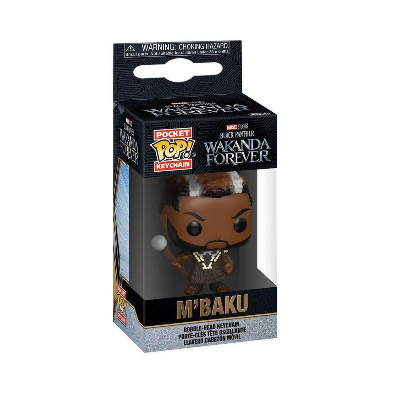 Funko Pocket Pop! Marvel: Black Panther Wakanda Forever - M'Baku Vinyl Bobble-Head Figure Keychain Funko Pocket Pop! Marvel: Black Panther Wakanda Forever - M'Baku Vinyl Bobble-Head Figure Keychain