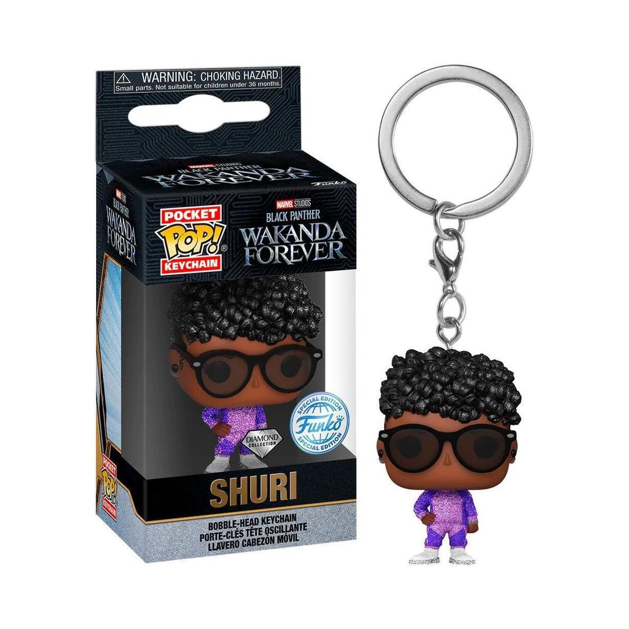 Funko Pocket Pop! Marvel Black Panther Wakanda Forever - Shuri Bobble-Head Vinyl Figure Keychain Funko Pocket Pop! Marvel Black Panther Wakanda Forever - Shuri Bobble-Head Vinyl Figure Keychain