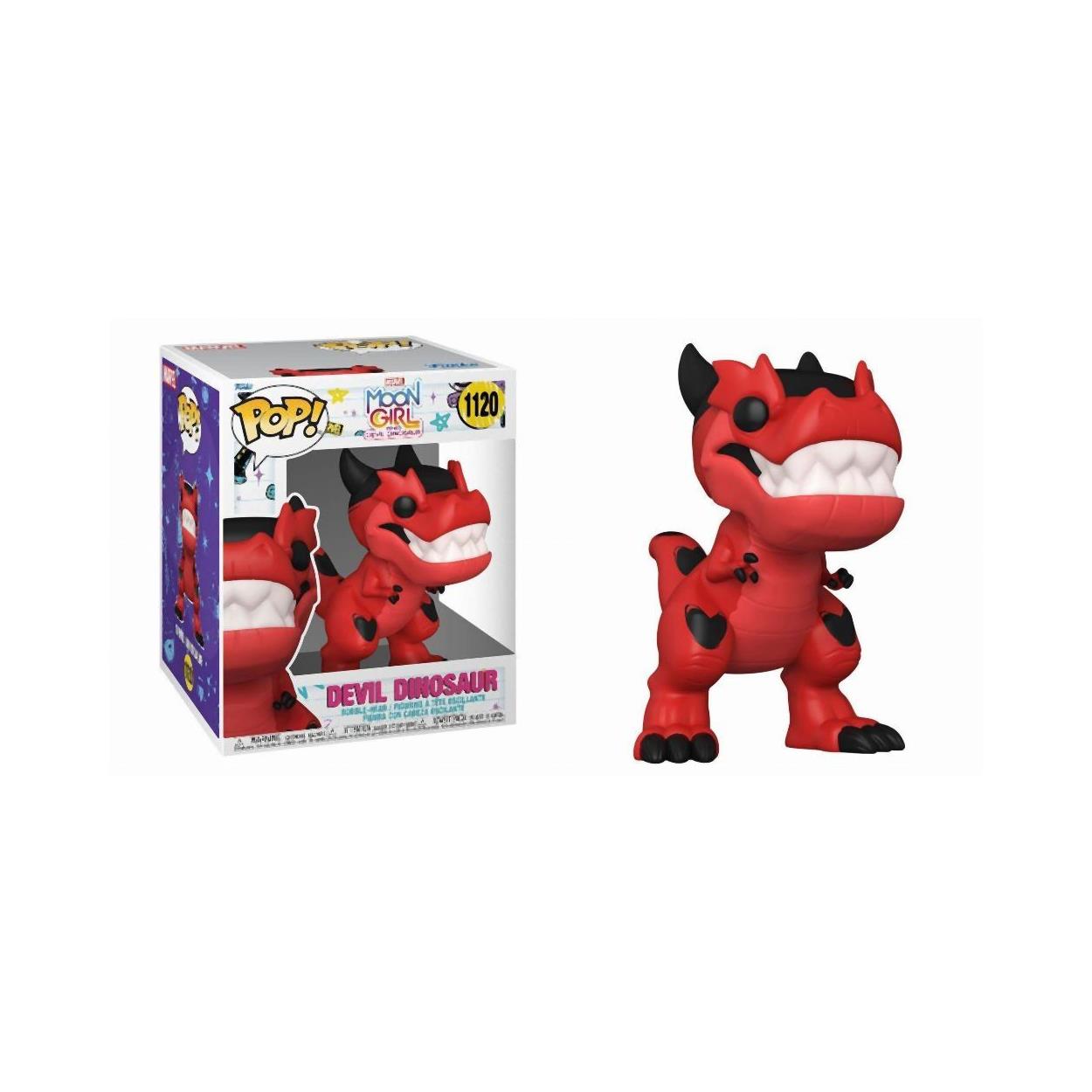 Funko Pop! Super Marvel: Moon Girl & Devil Dinosaur S1 - Devil Dinosaur #1120 Bobble-Head Vinyl Figure (6") Funko Pop! Super Marvel: Moon Girl & Devil Dinosaur S1 - Devil Dinosaur #1120 Bobble-Head Vinyl Figure (6")