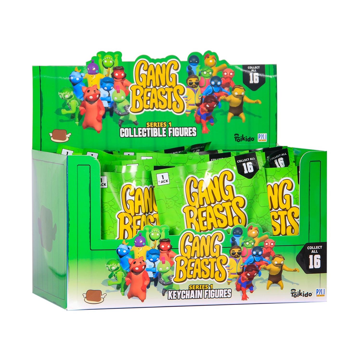 P.M.I. Gang Beasts Figural Keychains - 1 Pack (S1) (Random) (GB8004)