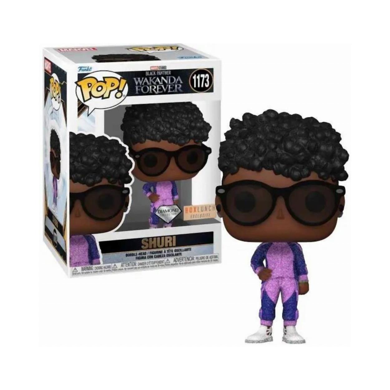 Funko Pop! Marvel: Black Panther Wakanda Forever - Shuri (Diamond Collection) (Special Edition) #1173 Bobble-Head Vinyl Figure Funko Pop! Marvel: Black Panther Wakanda Forever - Shuri (Diamond Collection) (Special Edition) #1173 Bobble-Head Vinyl Figure