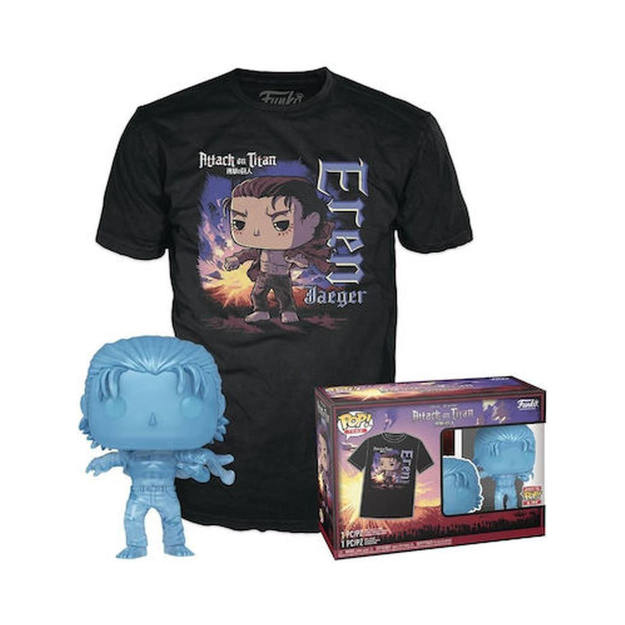 Funko Pop! & Tee (Adult): Attack on Titan Final Season - Eren Jaeger (with Marks) Vinyl Figure and T-Shirt (M) Funko Pop! & Tee (Adult): Attack on Titan Final Season - Eren Jaeger (with Marks) Vinyl Figure and T-Shirt (M)