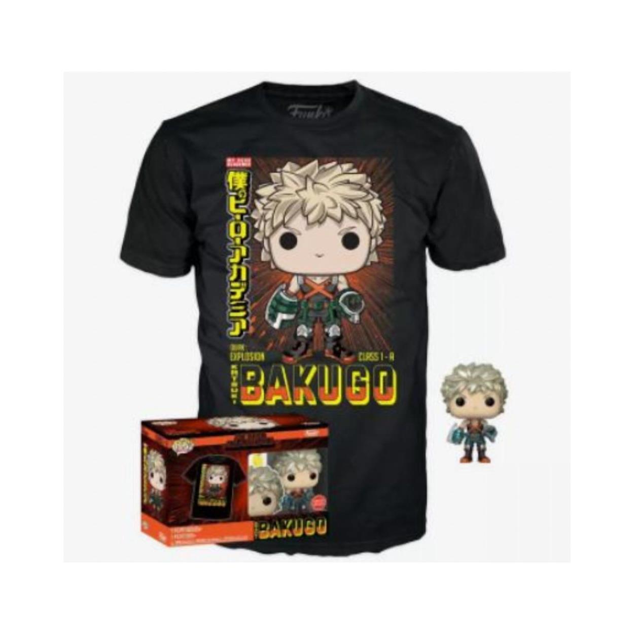 Funko Pop! & Tee (Adult): My Hero Academia - Katsuki Bakugo (Metallic) (Special Edition) Vinyl Figure & T-Shirt (XL) Funko Pop! & Tee (Adult): My Hero Academia - Katsuki Bakugo (Metallic) (Special Edition) Vinyl Figure & T-Shirt (XL)