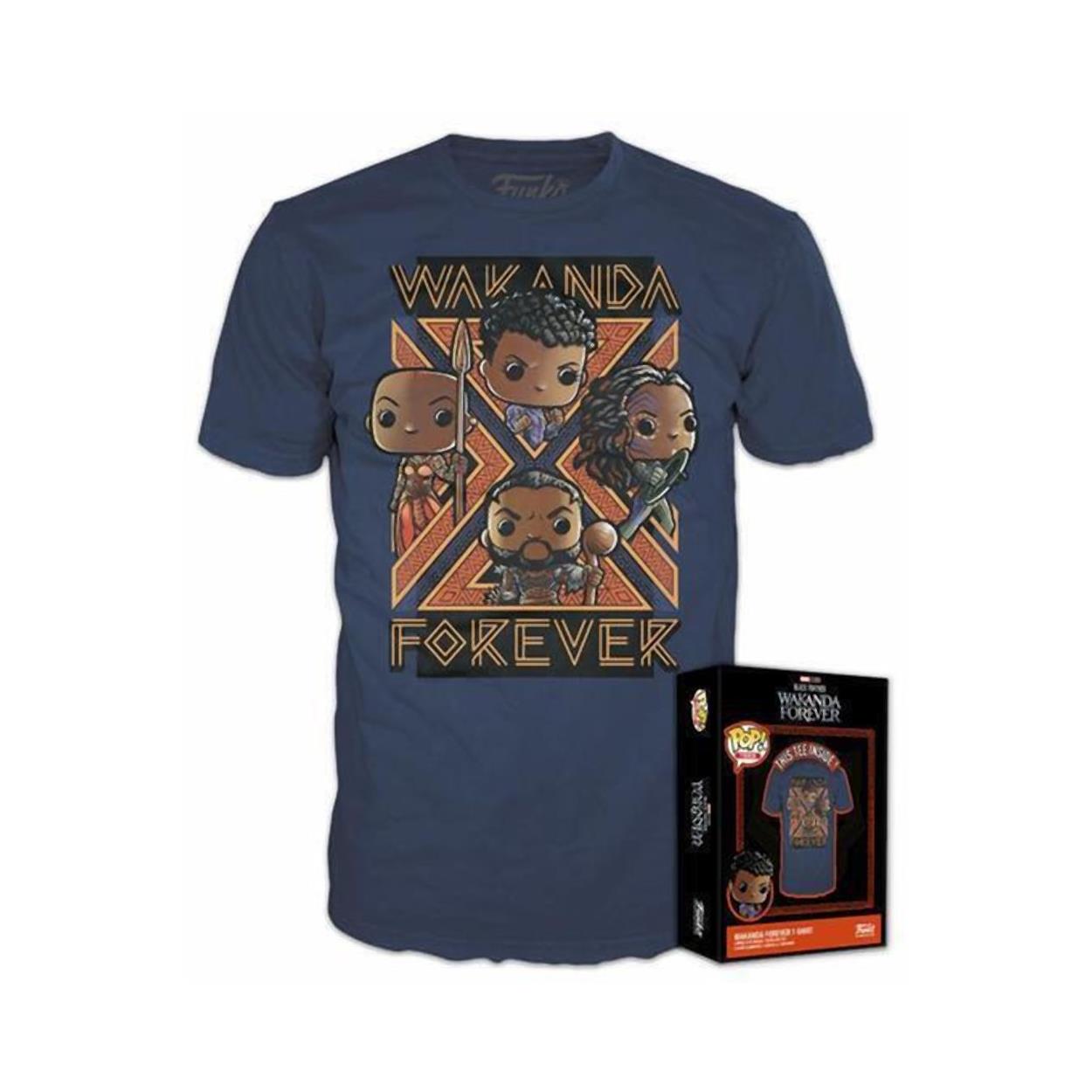 Funko Boxed Pop! Tees: Marvel Black Panther Wakanda Forever T-Shirt (XL) Funko Boxed Pop! Tees: Marvel Black Panther Wakanda Forever T-Shirt (XL)