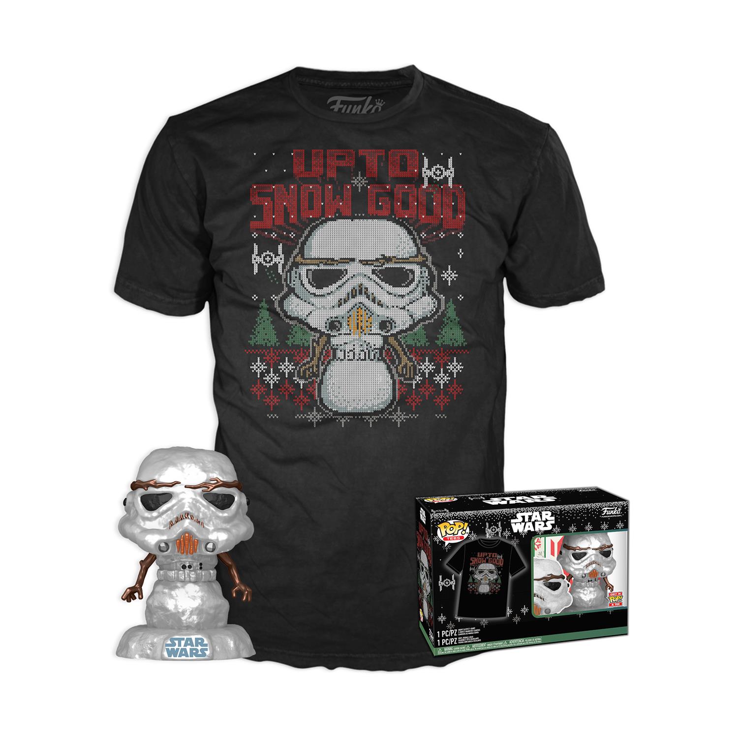 Funko Pop! & Tee (Adult): Star Wars - Holiday Stormtrooper (Metallic) Vinyl Figure & T-Shirt (S) Funko Pop! & Tee (Adult): Star Wars - Holiday Stormtrooper (Metallic) Vinyl Figure & T-Shirt (S)