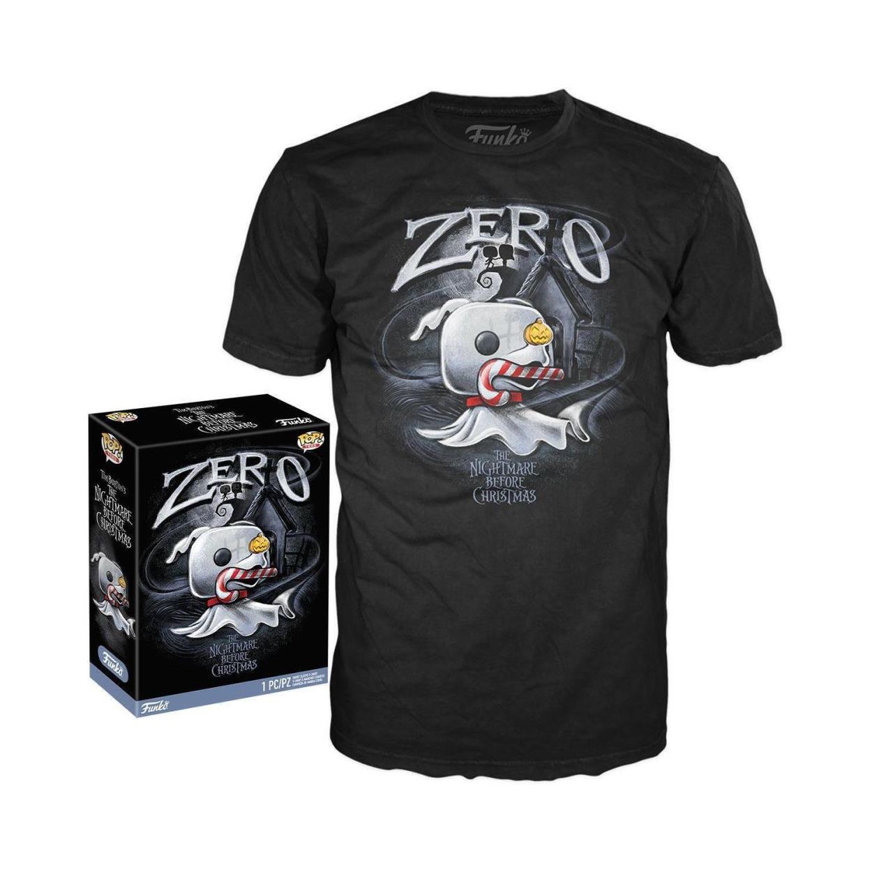 Funko Boxed Tee: The Nightmare Before Christmas - Zero with Cane (S) Funko Boxed Tee: The Nightmare Before Christmas - Zero with Cane (S)