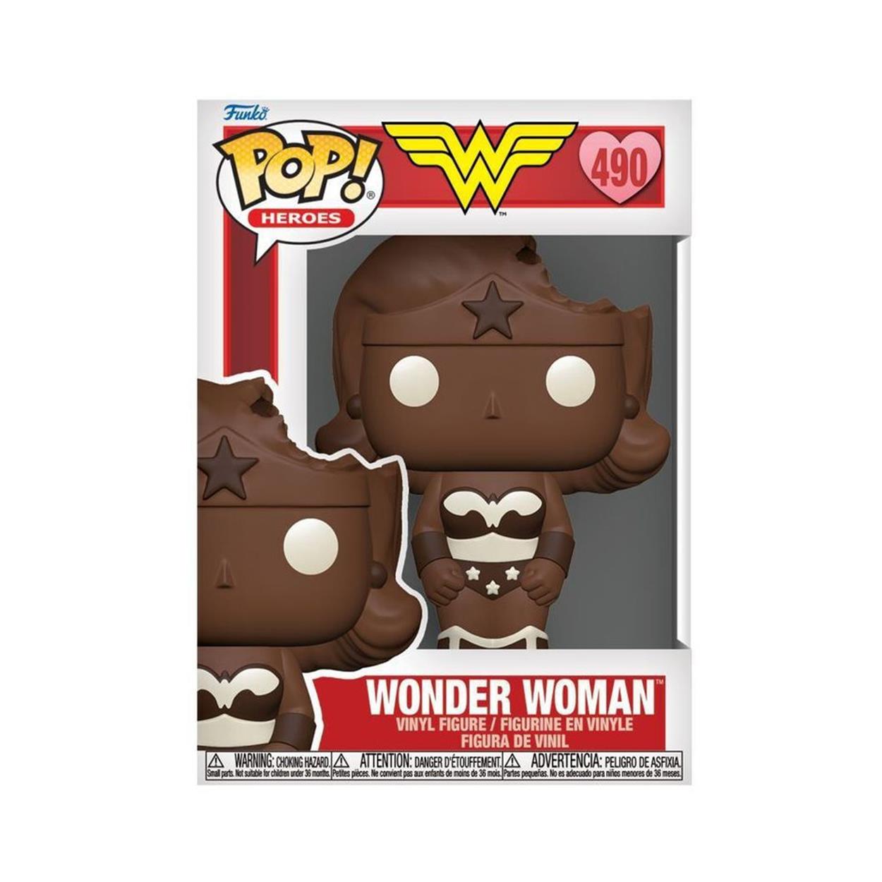 Funko Pop! Heroes DC Valentine's Day 2024 - Wonder Woman (Valentine Chocolate) #490 Vinyl Figure Funko Pop! Heroes DC Valentine's Day 2024 - Wonder Woman (Valentine Chocolate) #490 Vinyl Figure