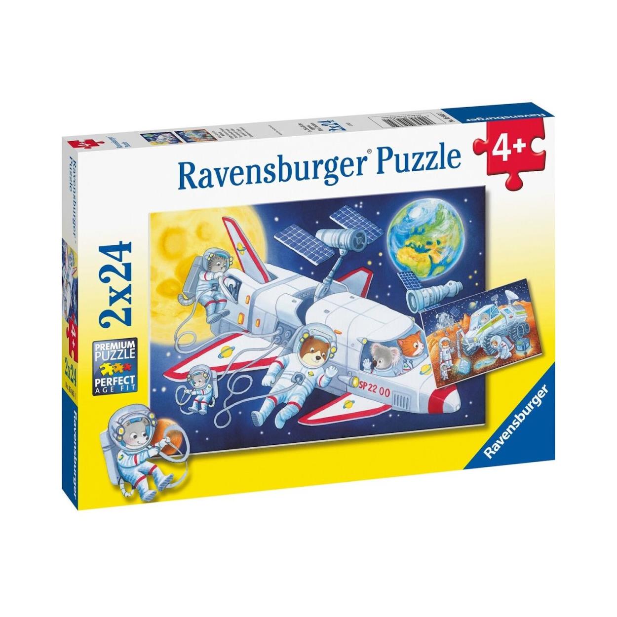 Ravensburger Puzzle: Animals in Space (2x24pcs) (05665) Ravensburger Puzzle: Animals in Space (2x24pcs) (05665)