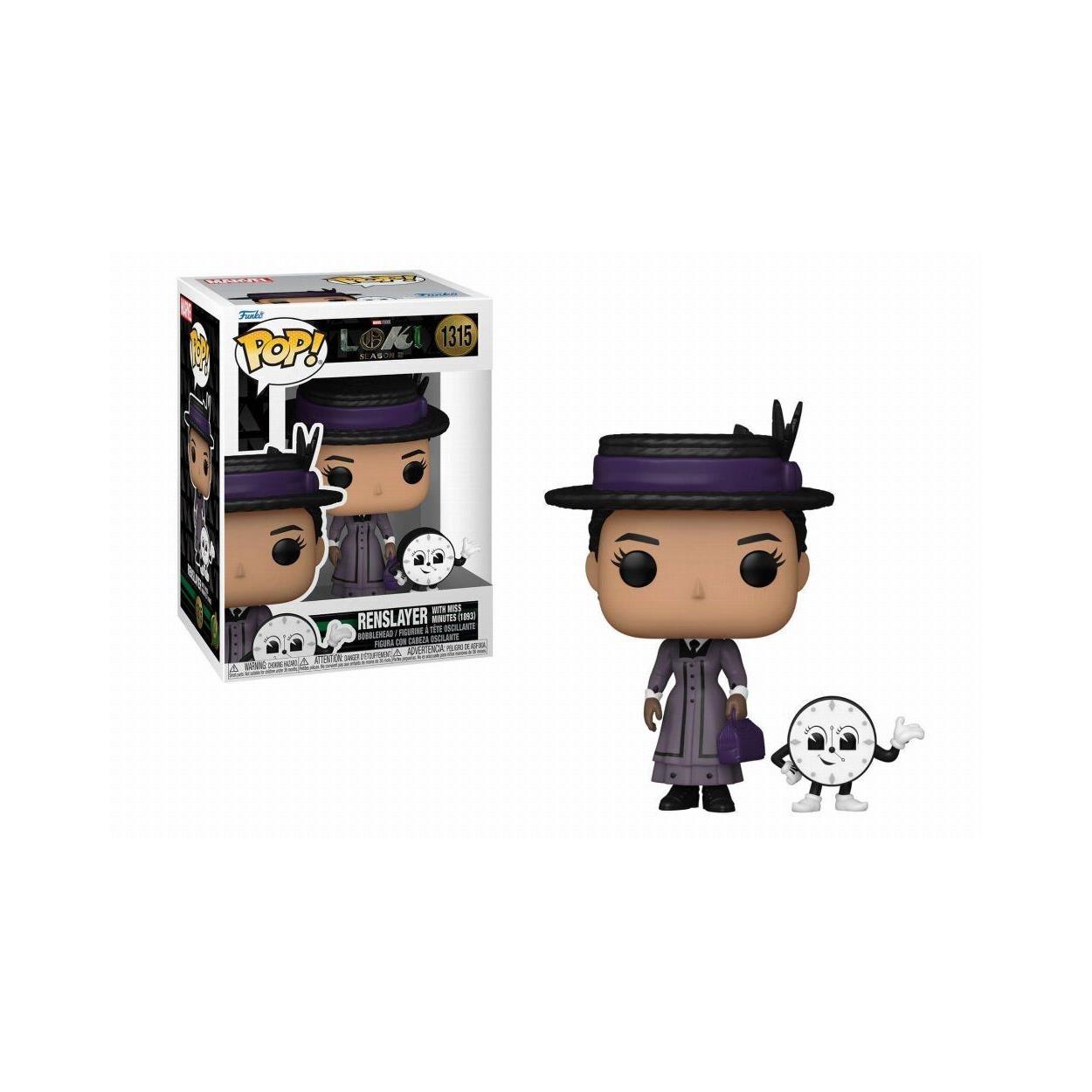 Funko Pop! Marvel: Loki Season 2 - Renslayer with Miss Minutes (1893) #1315 Bobble-Head Vinyl Figure Funko Pop! Marvel: Loki Season 2 - Renslayer with Miss Minutes (1893) #1315 Bobble-Head Vinyl Figure