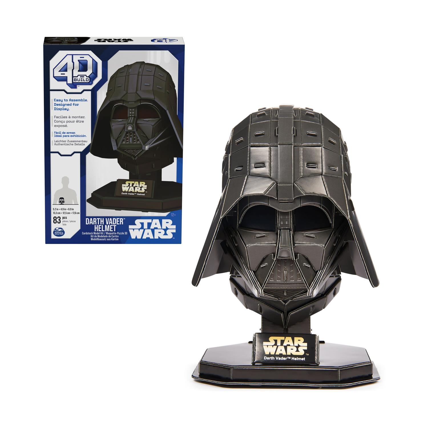 Spin Master Disney: Star Wars 4D Build - Darth Vader Helmet 3D Cardstock Puzzle Model Kit (6069821) Spin Master Disney: Star Wars 4D Build - Darth Vader Helmet 3D Cardstock Puzzle Model Kit (6069821)