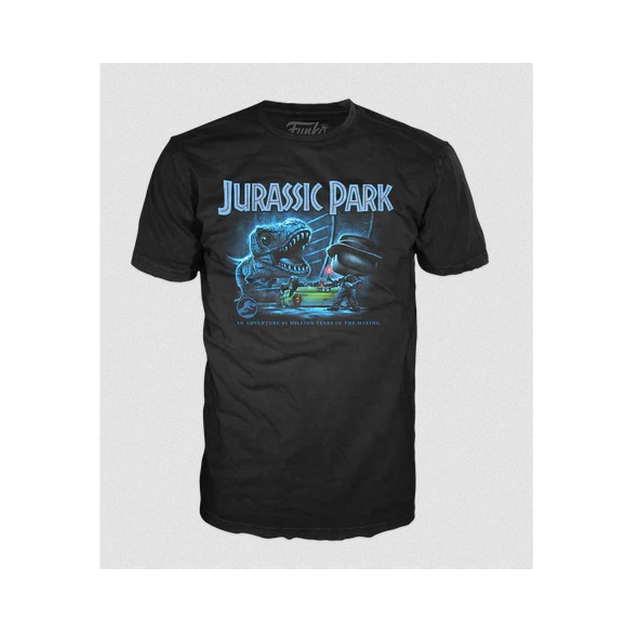 Funko Pop! Tee: Jurassic Park - T-Rex with Jeep (S) Funko Pop! Tee: Jurassic Park - T-Rex with Jeep (S)