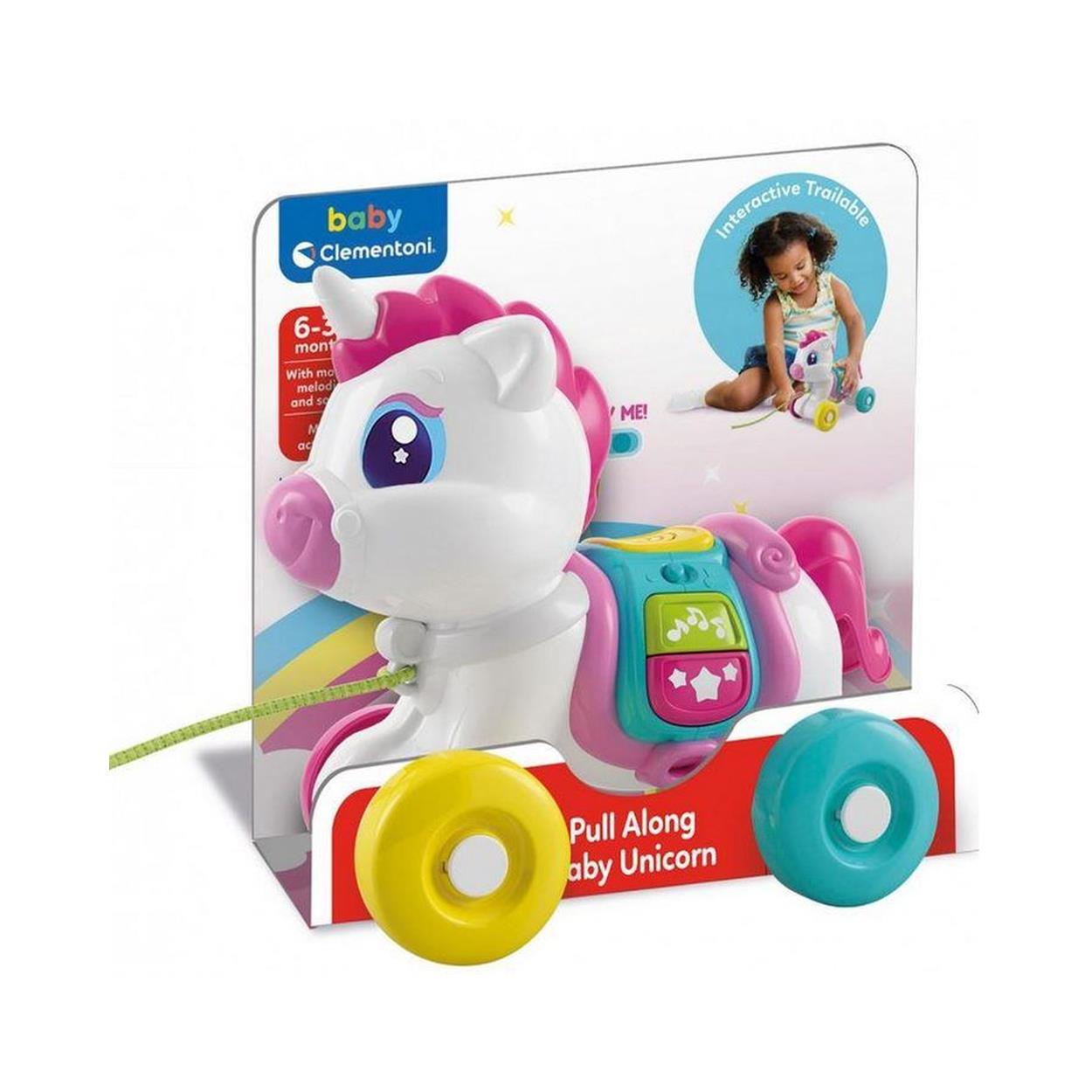 AS Baby Clementoni: Pull Along Baby Unicorn (1000-17813) AS Baby Clementoni: Pull Along Baby Unicorn (1000-17813)