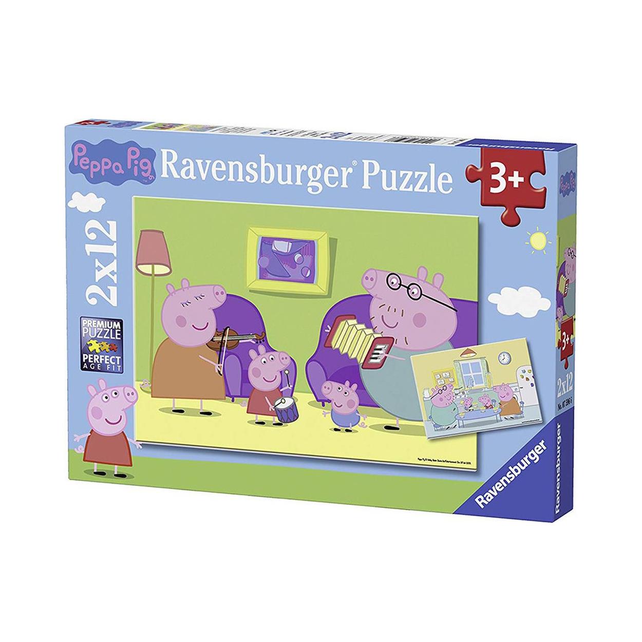 Ravensburger Puzzle: Peppa Pig (2x12pcs) (7596) Ravensburger Puzzle: Peppa Pig (2x12pcs) (7596)