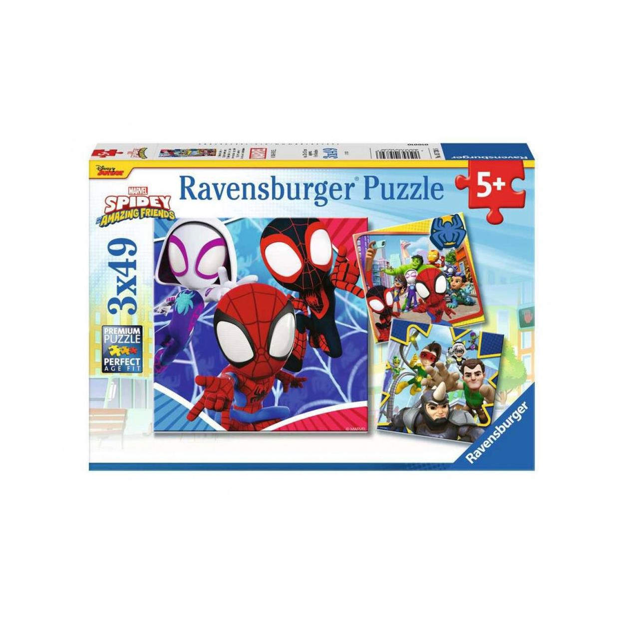 Ravensburger Puzzle: Marvel - Spidey and his Amazing Friends (3x49pcs) (5730) Ravensburger Puzzle: Marvel - Spidey and his Amazing Friends (3x49pcs) (5730)
