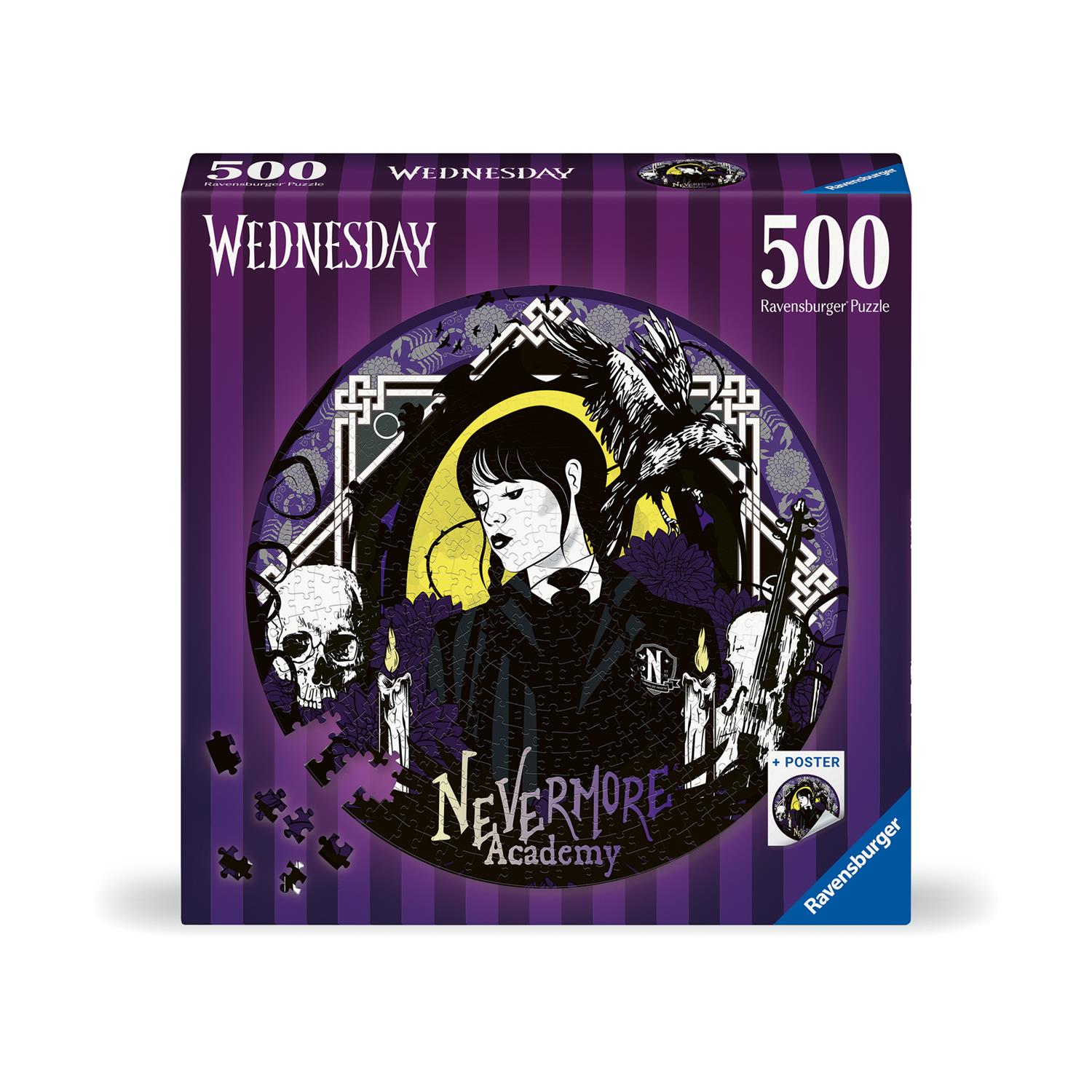Ravensburger Puzzle: Wednesday - Nevermore Academy (500pcs) (17573) Ravensburger Puzzle: Wednesday - Nevermore Academy (500pcs) (17573)