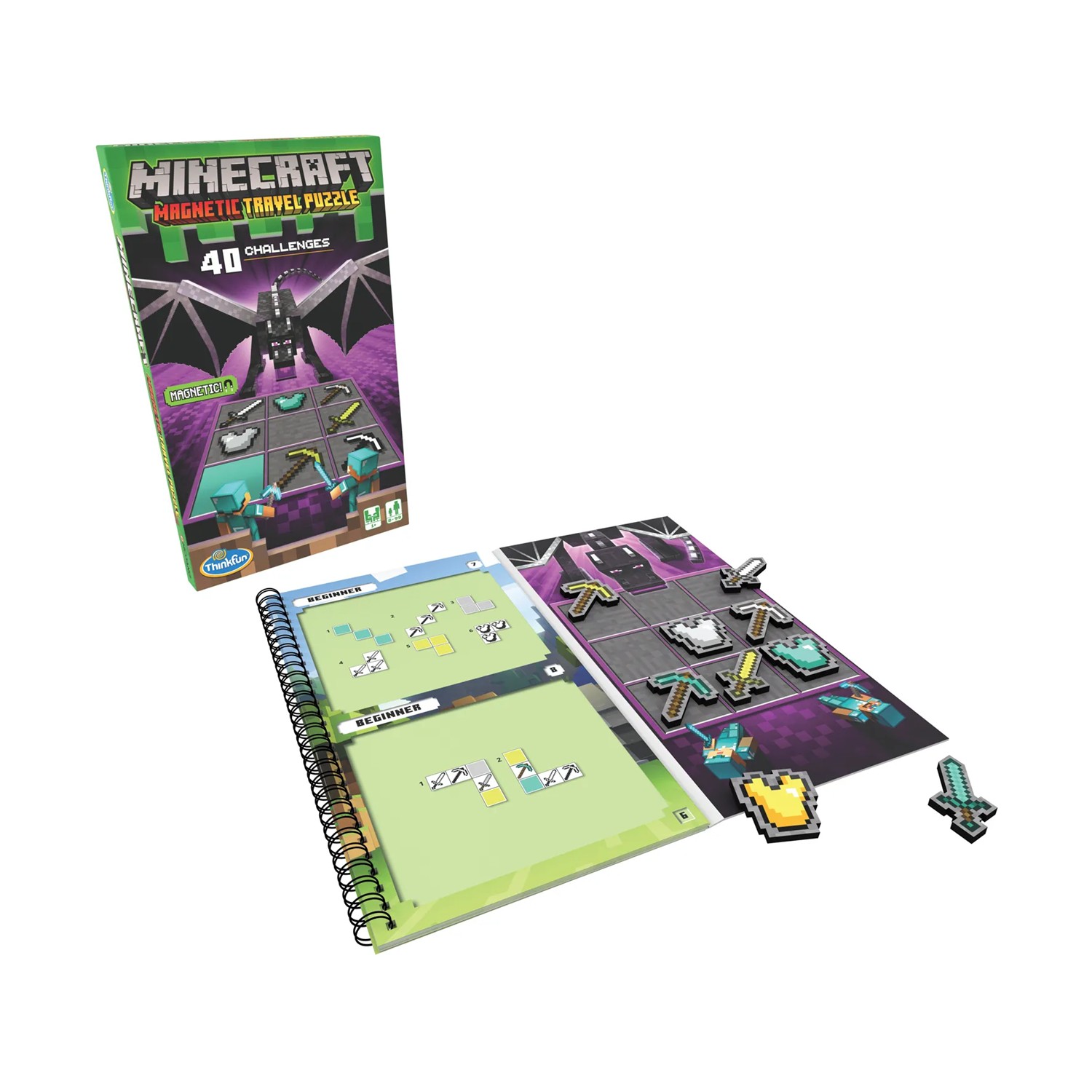 Ravensburger Thinkfun: Minecraft Magnetic Travel Puzzle (76402) Ravensburger Thinkfun: Minecraft Magnetic Travel Puzzle (76402)