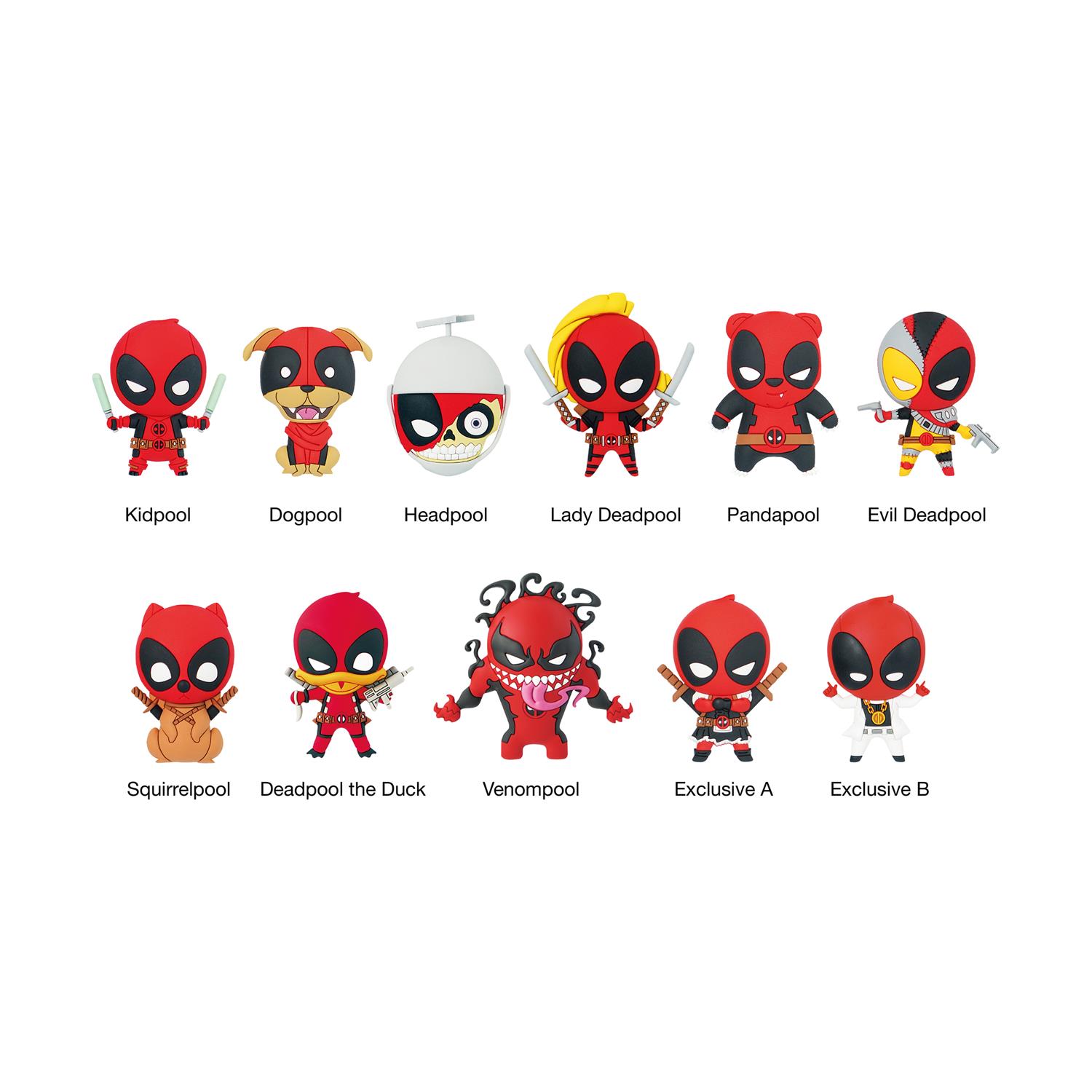 Monogram Marvel: Deadpool (Series3) (Blind Bag/Random) 3D Foam Bag Clips Figures (68595) Monogram Marvel: Deadpool (Series3) (Blind Bag/Random) 3D Foam Bag Clips Figures (68595)