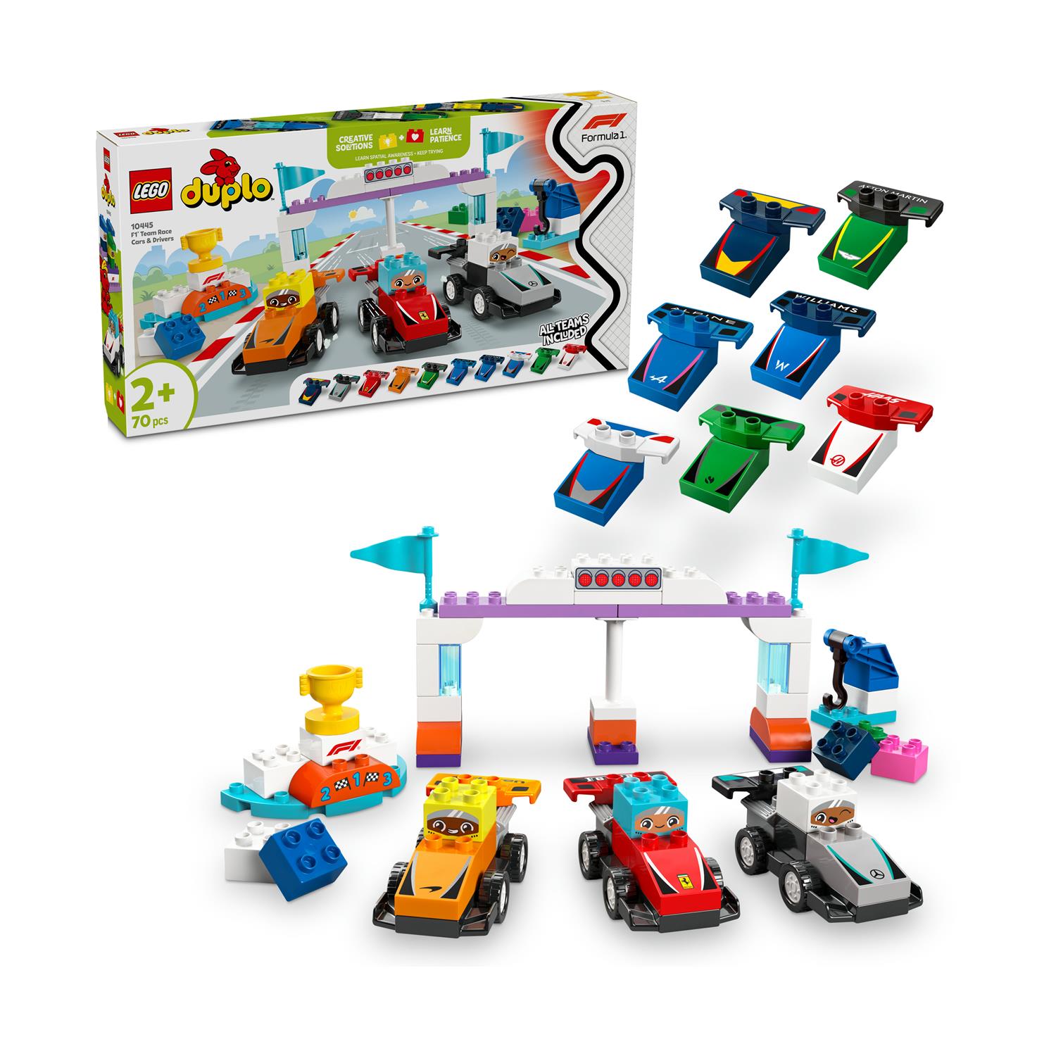 LEGO DUPLO Town: F1 Team Race Cars & Drivers (10445) LEGO DUPLO Town: F1 Team Race Cars & Drivers (10445)