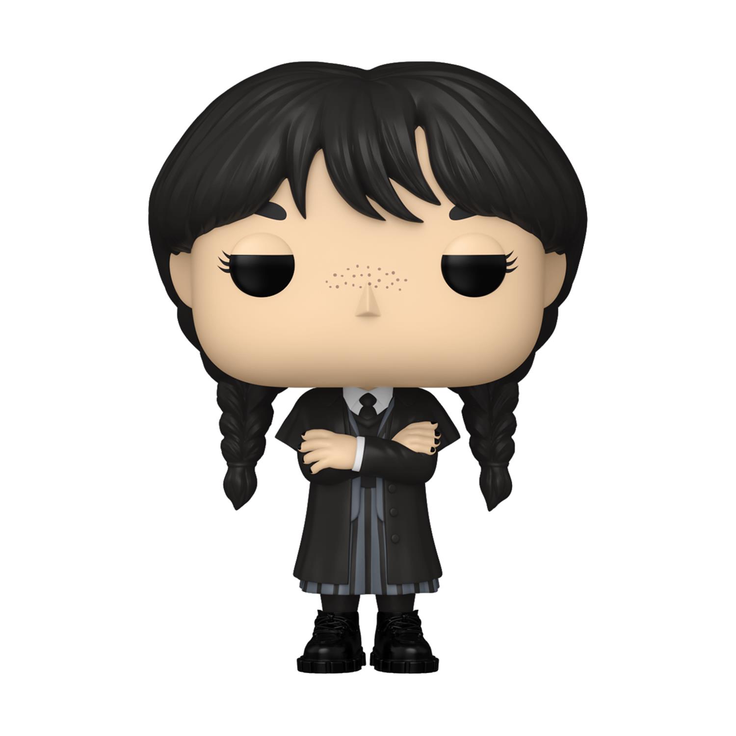 Funko Pop! Television: Wednesday - Wednesday Addams (Black Coat) #1815 Vinyl Figure Funko Pop! Television: Wednesday - Wednesday Addams (Black Coat) #1815 Vinyl Figure