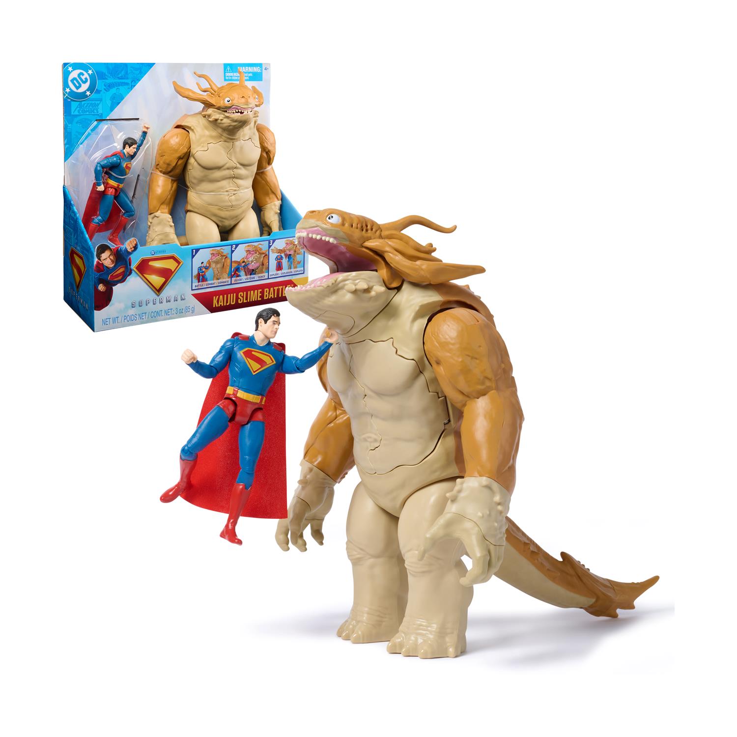 Spin Master DC Superman Movie: Superman Vs Kaiju (With Slime) - Action Figures 6" (6073195) Spin Master DC Superman Movie: Superman Vs Kaiju (With Slime) - Action Figures 6" (6073195)