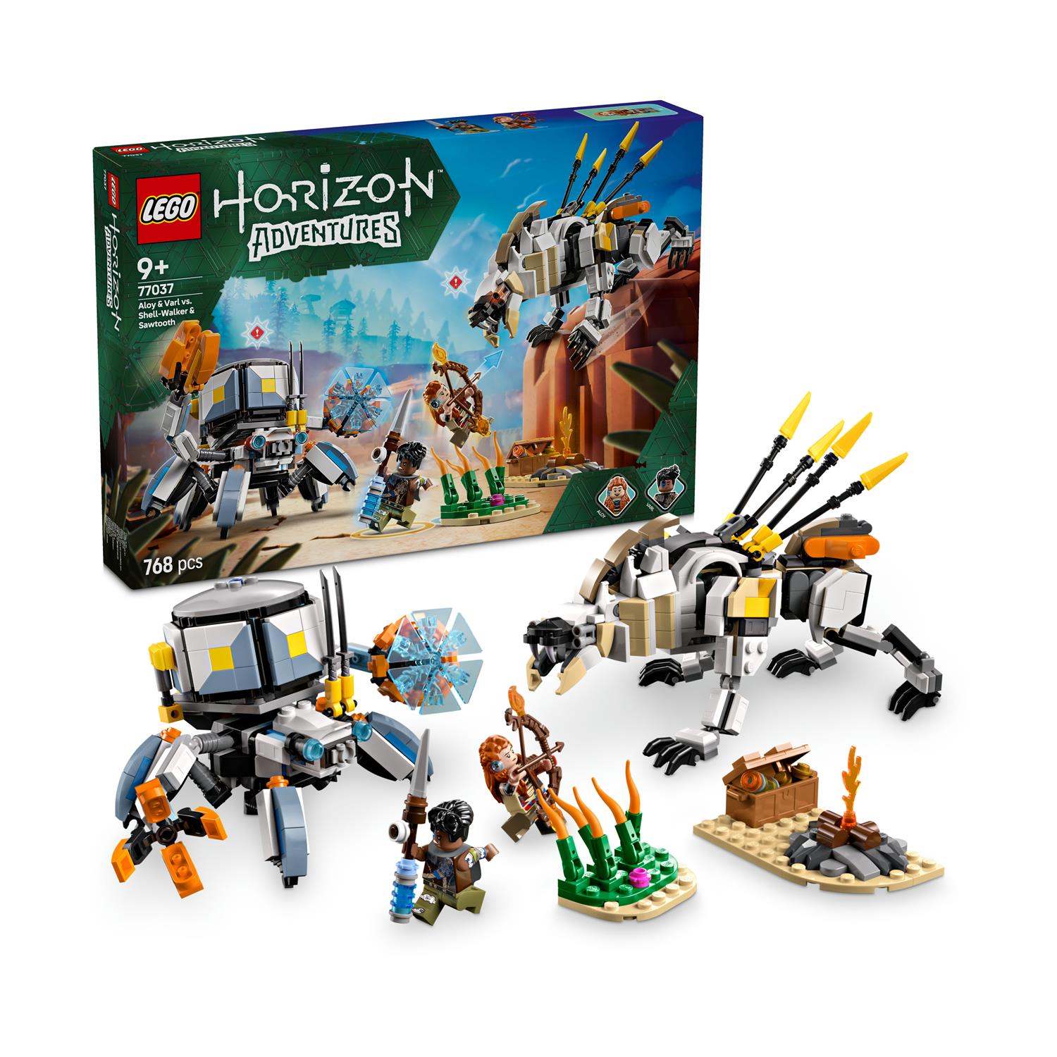 LEGO Horizon: Adventures - Aloy & Varl Vs. Shell-Walker & Sawtooth (77037)