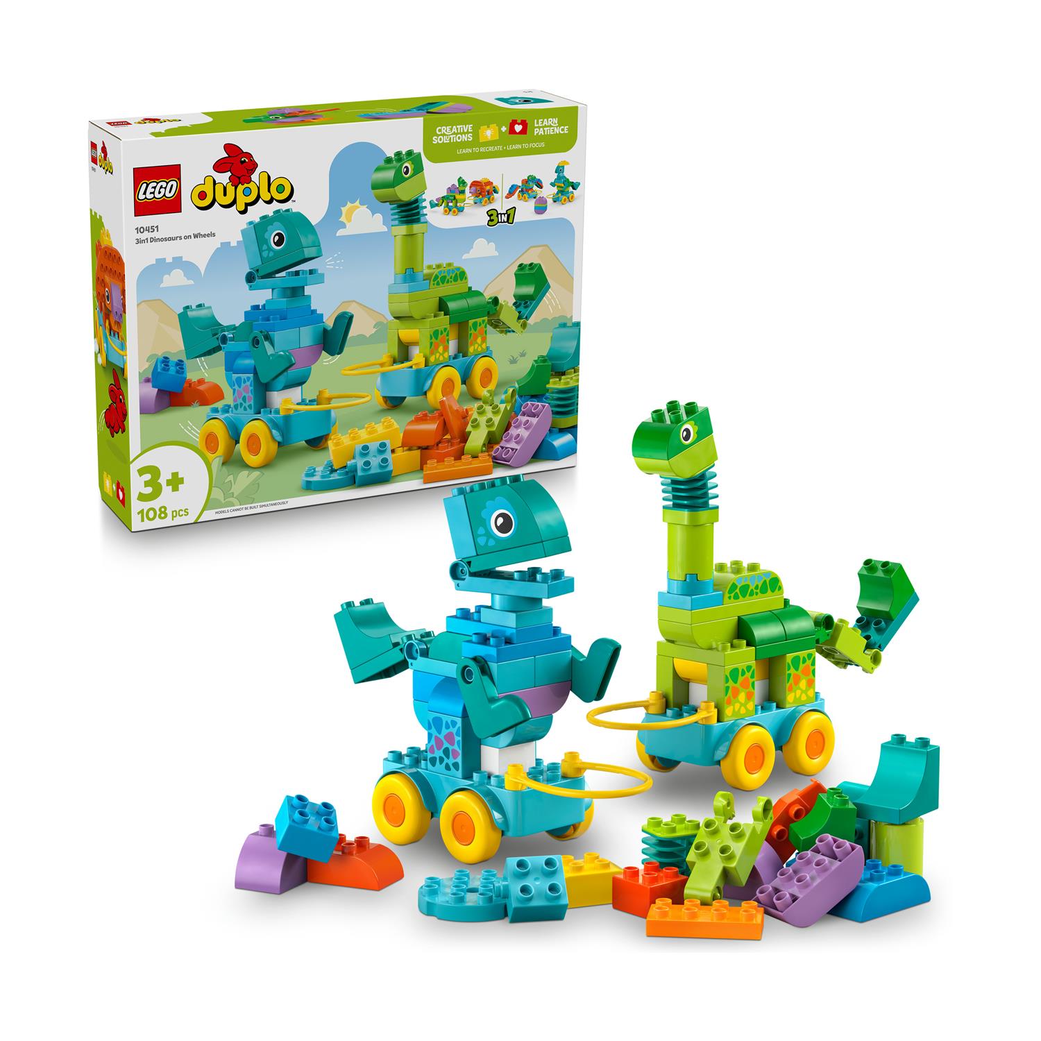 LEGO DUPLO Town: 3in1 Dinosaurs on Wheels (10451) LEGO DUPLO Town: 3in1 Dinosaurs on Wheels (10451)