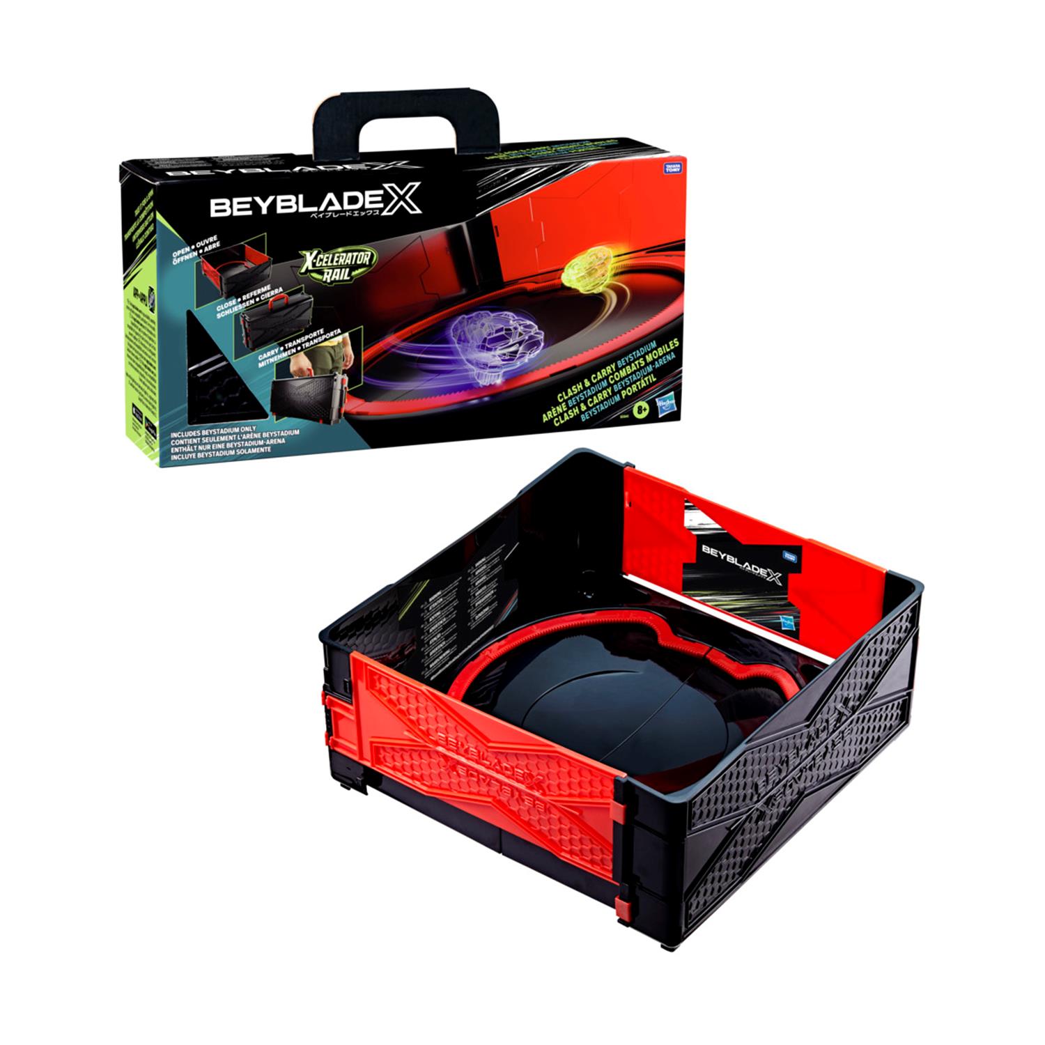 Hasbro BeyBlade X: X-Celerator Rail - Clash & Carry Beystadium (G0841) Hasbro BeyBlade X: X-Celerator Rail - Clash & Carry Beystadium (G0841)
