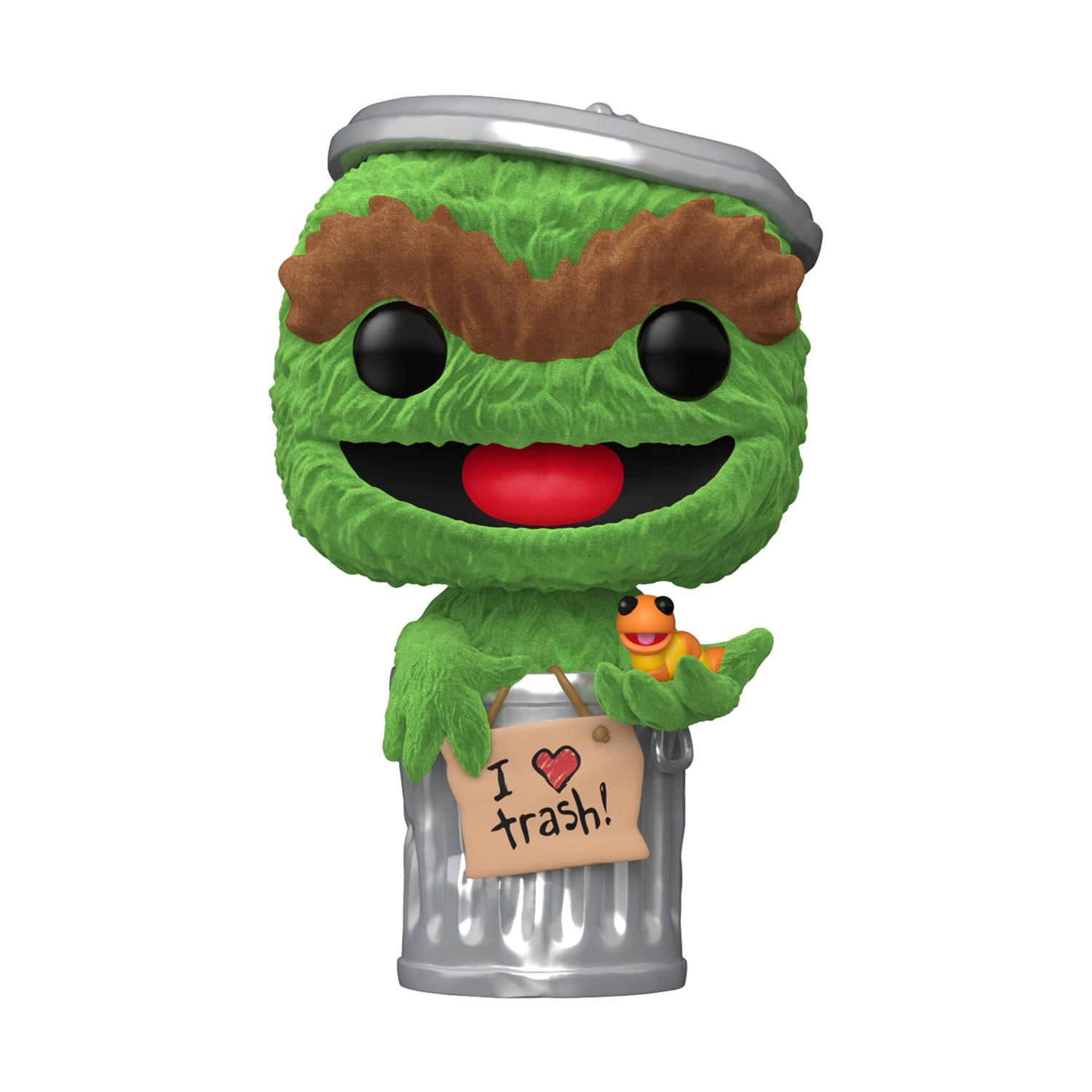 Funko Pop! Television: 123 Sesame Street - Oscar the Grouch (Flocked) (Special Edition) #1793 Vinyl Figure Funko Pop! Television: 123 Sesame Street - Oscar the Grouch (Flocked) (Special Edition) #1793 Vinyl Figure