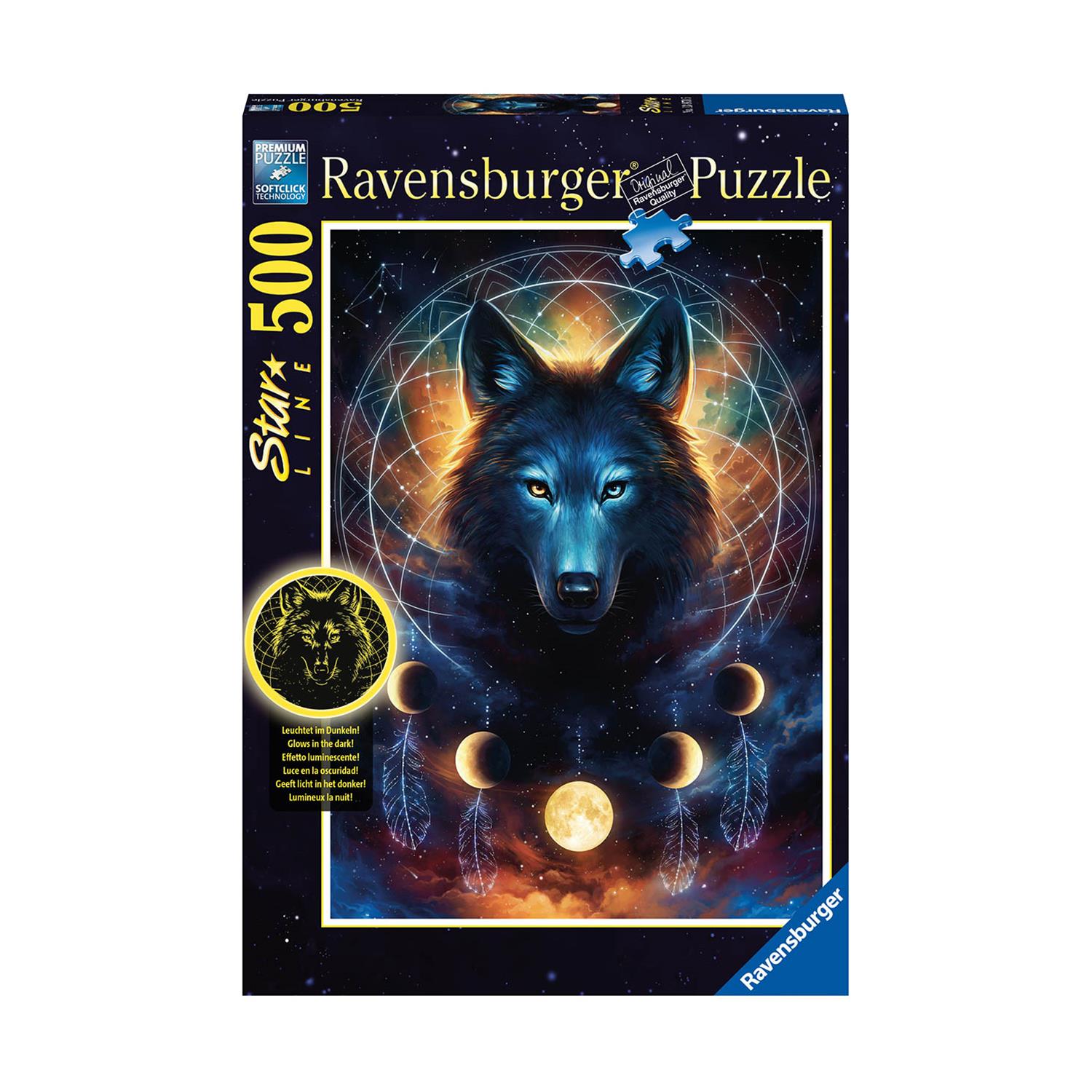 Ravensburger Puzzle: Starline - Wolf (Glow in the Dark) (500 pcs) (12000442) Ravensburger Puzzle: Starline - Wolf (Glow in the Dark) (500 pcs) (12000442)