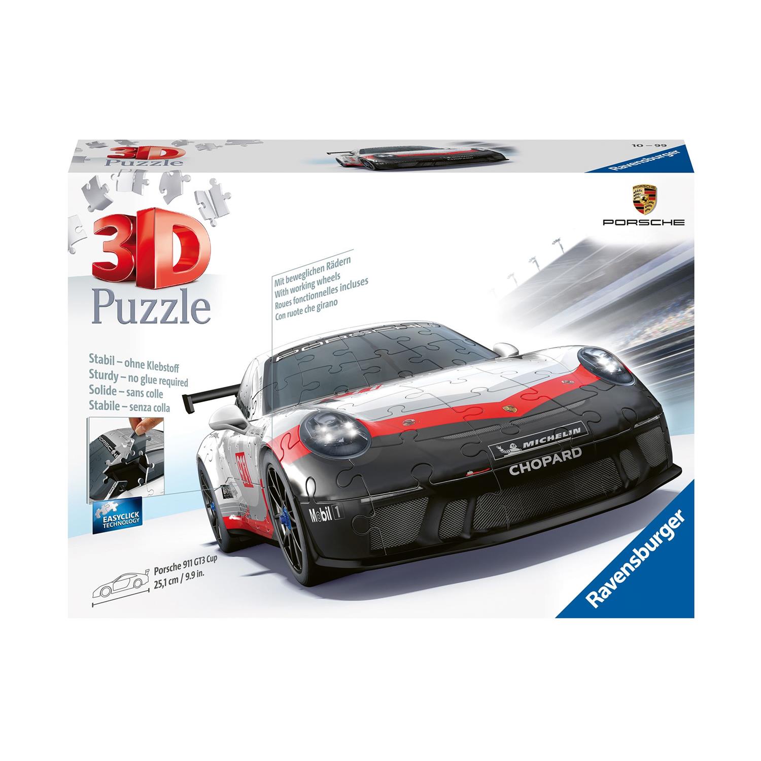 Ravensburger 3D Puzzle: Porsche 911 GT3 Cup (108 pcs) (11557) Ravensburger 3D Puzzle: Porsche 911 GT3 Cup (108 pcs) (11557)