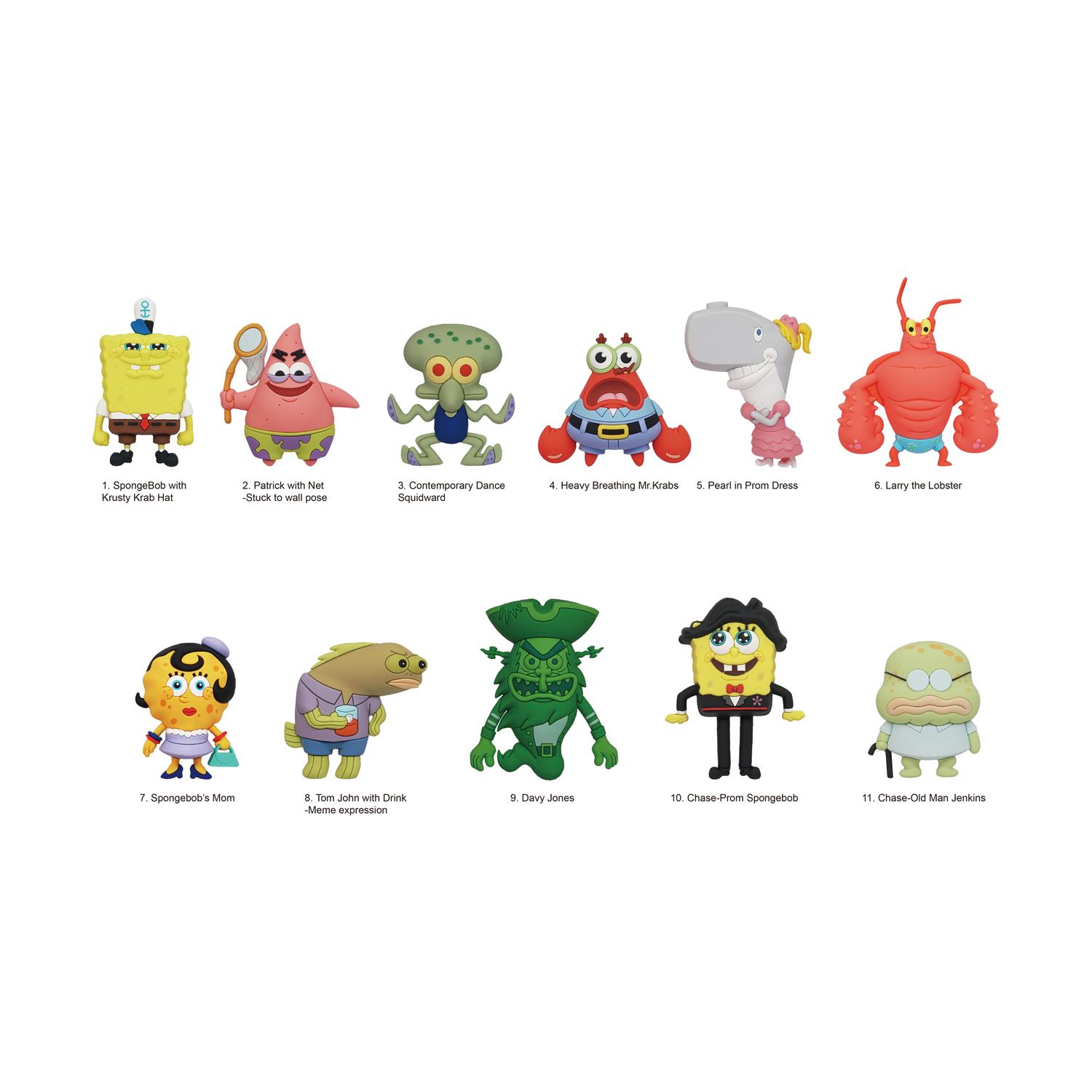 Monogram: Nickelodeon - SpongeBob SquarePants (Series4) (Blind Bag/Random) 3D Foam Bag Clips Figures (63255) Monogram: Nickelodeon - SpongeBob SquarePants (Series4) (Blind Bag/Random) 3D Foam Bag Clips Figures (63255)
