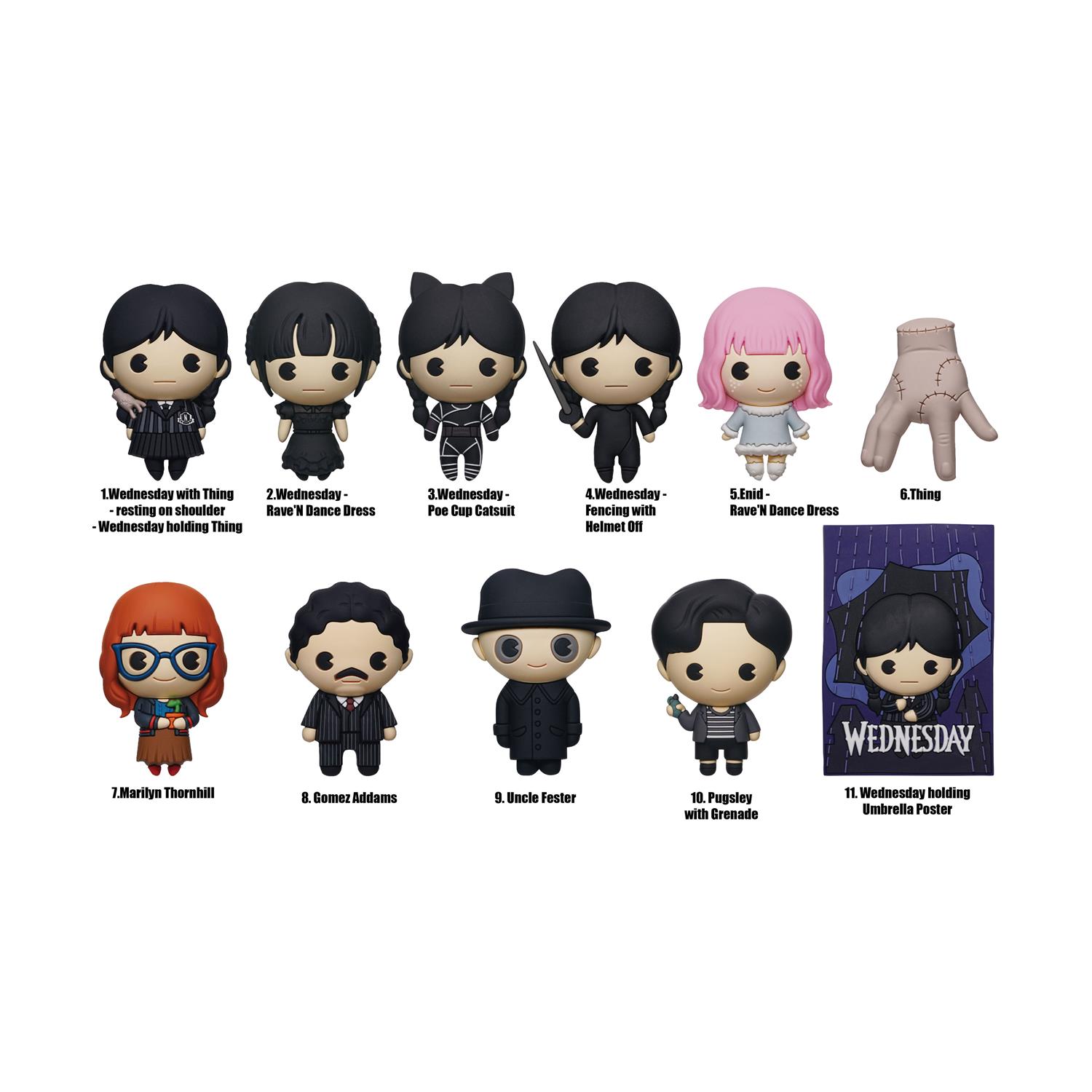 Monogram: Wednesday (Series2) (Blind Bag/Random) 3D Foam Bag Clips Figures (33055) Monogram: Wednesday (Series2) (Blind Bag/Random) 3D Foam Bag Clips Figures (33055)