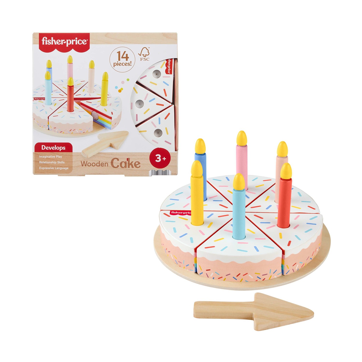 Fisher-Price: Wooden Cake (JGR82) Fisher-Price: Wooden Cake (JGR82)