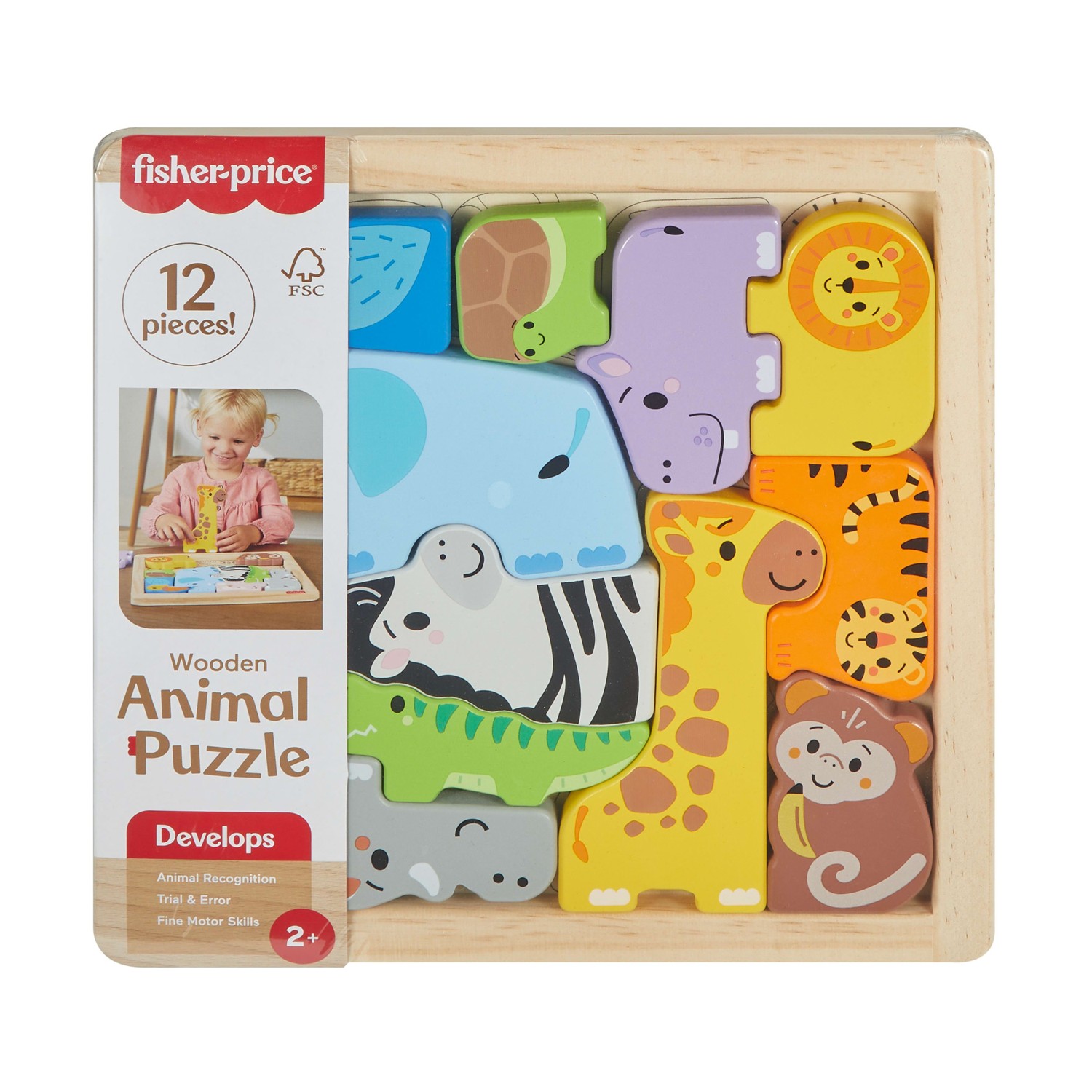 Fisher-Price: Wooden Animal Puzzle (JFG10) Fisher-Price: Wooden Animal Puzzle (JFG10)