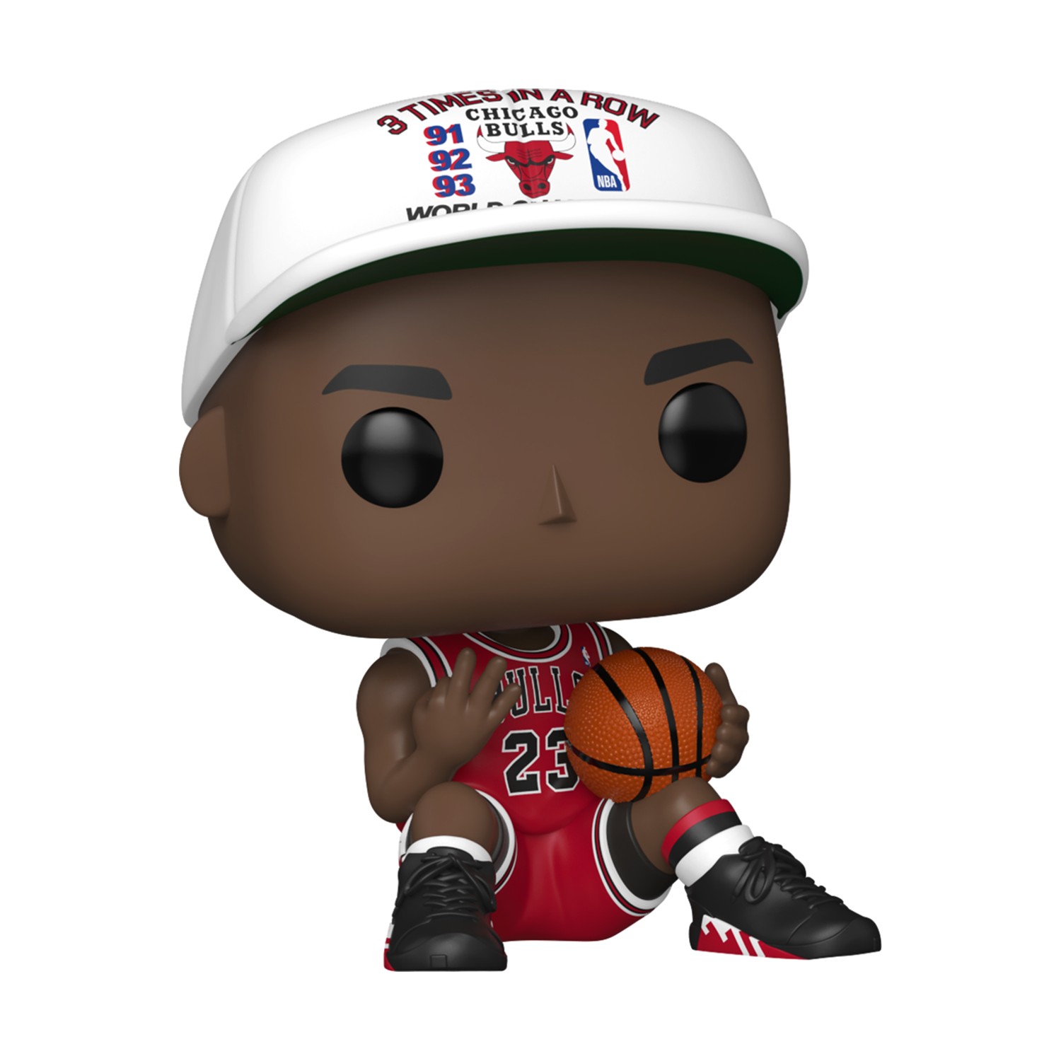 Funko Pop! Basketball: Chicago Bulls - Michael Jordan 3 Times in A Row #222 Vinyl Figure Funko Pop! Basketball: Chicago Bulls - Michael Jordan 3 Times in A Row #222 Vinyl Figure