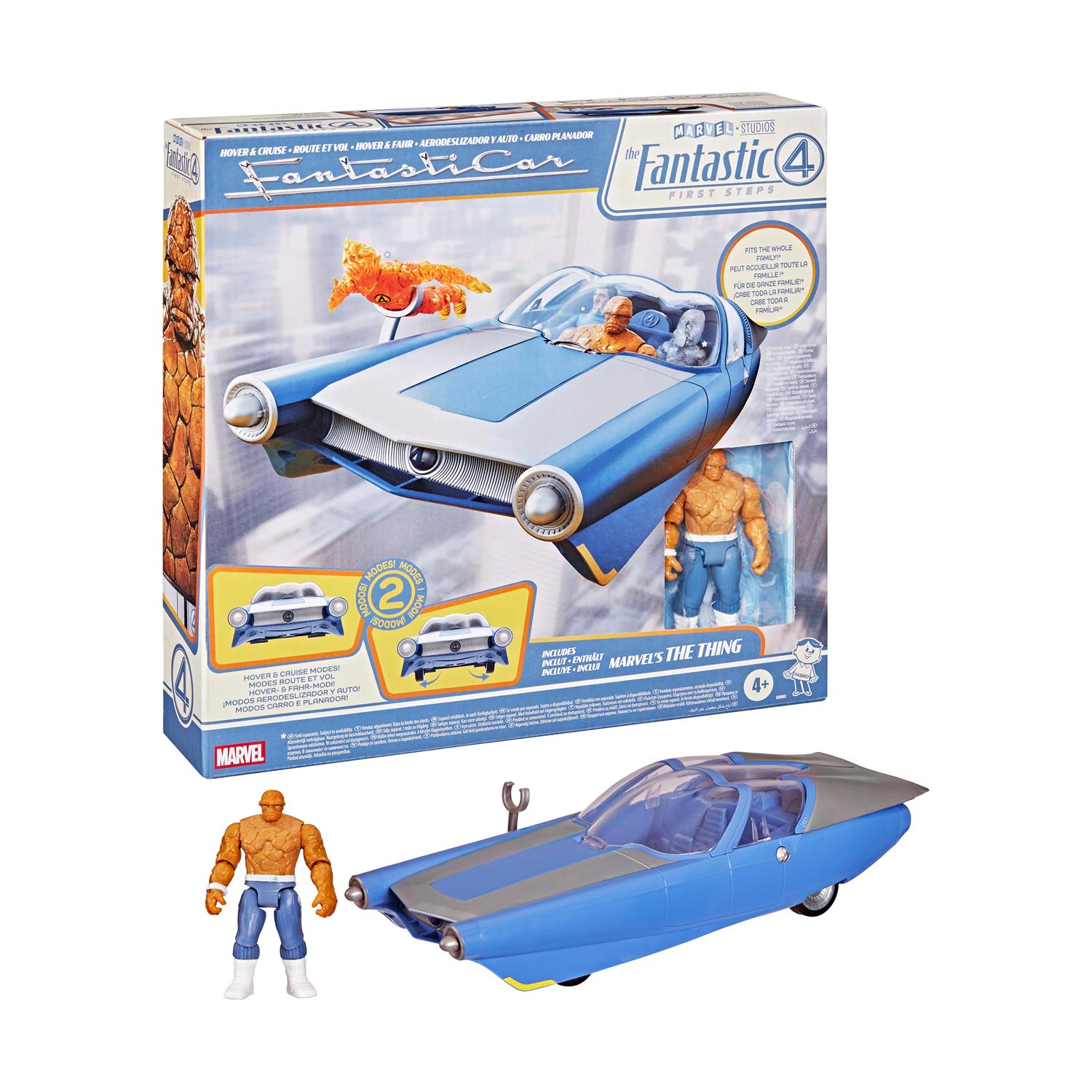 Hasbro Marvel Fantastic Four: First Steps - Hover & Cruise Fantastic Car & Thing Vehicle & Figure (G0983) Hasbro Marvel Fantastic Four: First Steps - Hover & Cruise Fantastic Car & Thing Vehicle & Figure (G0983)