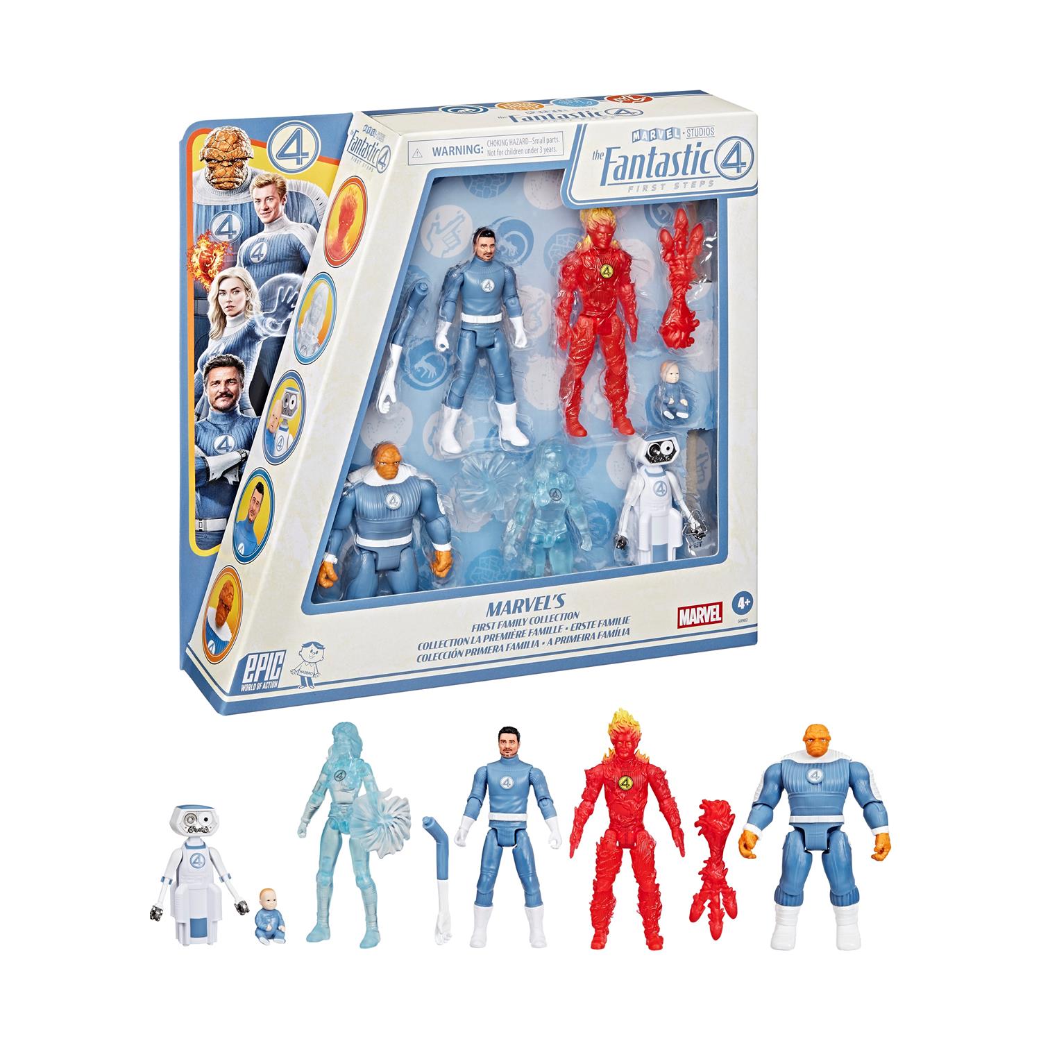 Hasbro Marvel Studios Epic World of Action: The Fantastic 4 First Steps - Marvel's First Family Collection Figures (G0982) Hasbro Marvel Studios Epic World of Action: The Fantastic 4 First Steps - Marvel's First Family Collection Figures (G0982)
