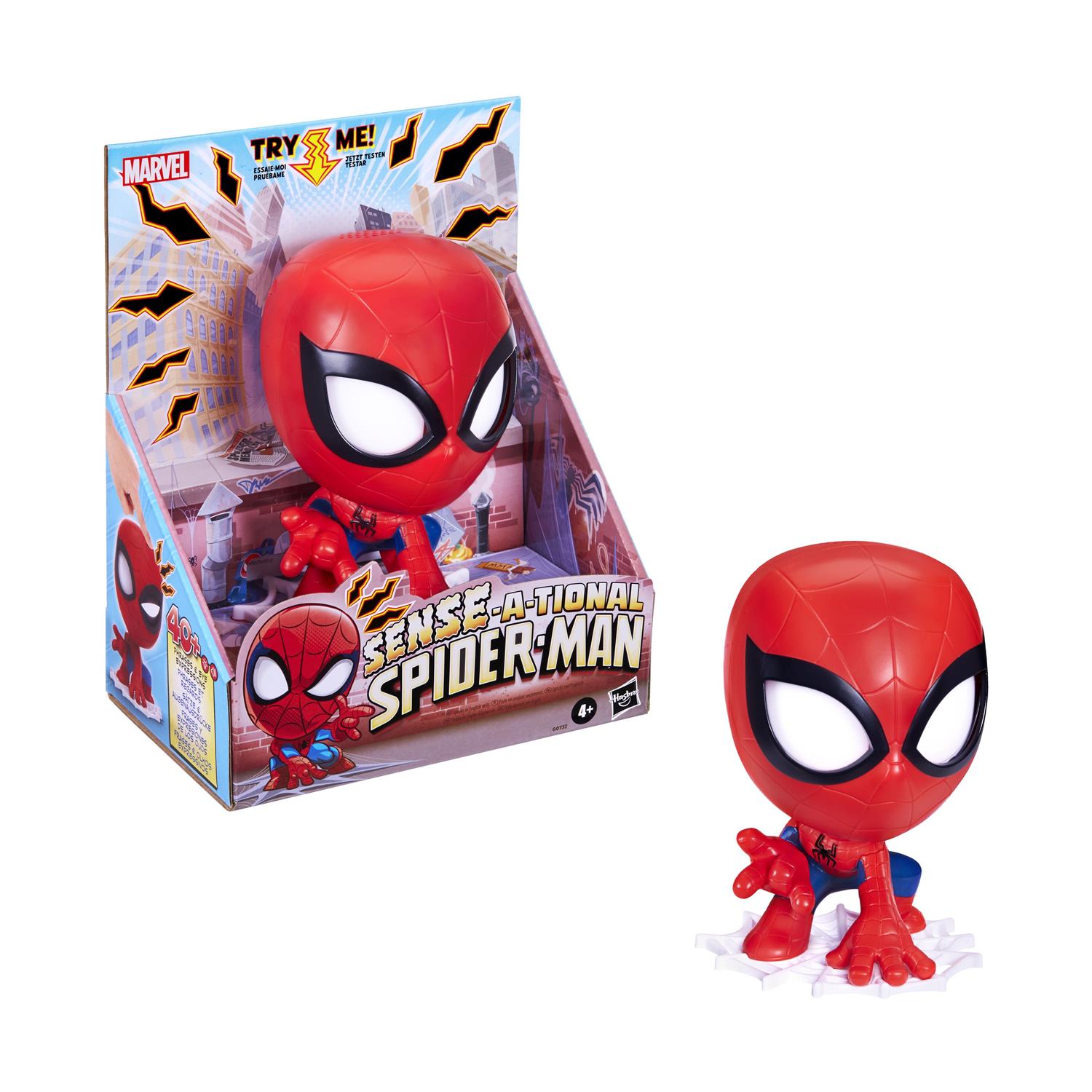 Hasbro Marvel: Spider-Man - Sense-A-Tional Spider-Man Figure (Speaks in English Only) (G0732) Hasbro Marvel: Spider-Man - Sense-A-Tional Spider-Man Figure (Speaks in English Only) (G0732)