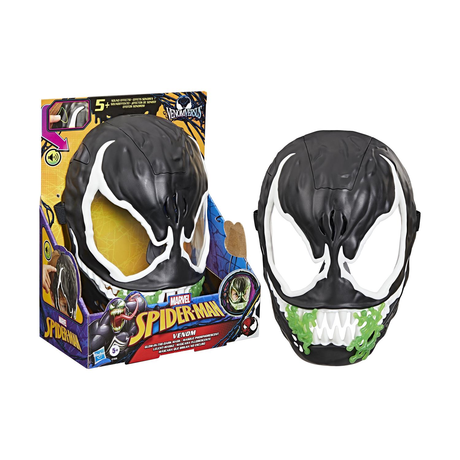 Hasbro Marvel: Spider-Man - Venom Versus Feature Glows-In-The-Dark Mask (G1828) Hasbro Marvel: Spider-Man - Venom Versus Feature Glows-In-The-Dark Mask (G1828)