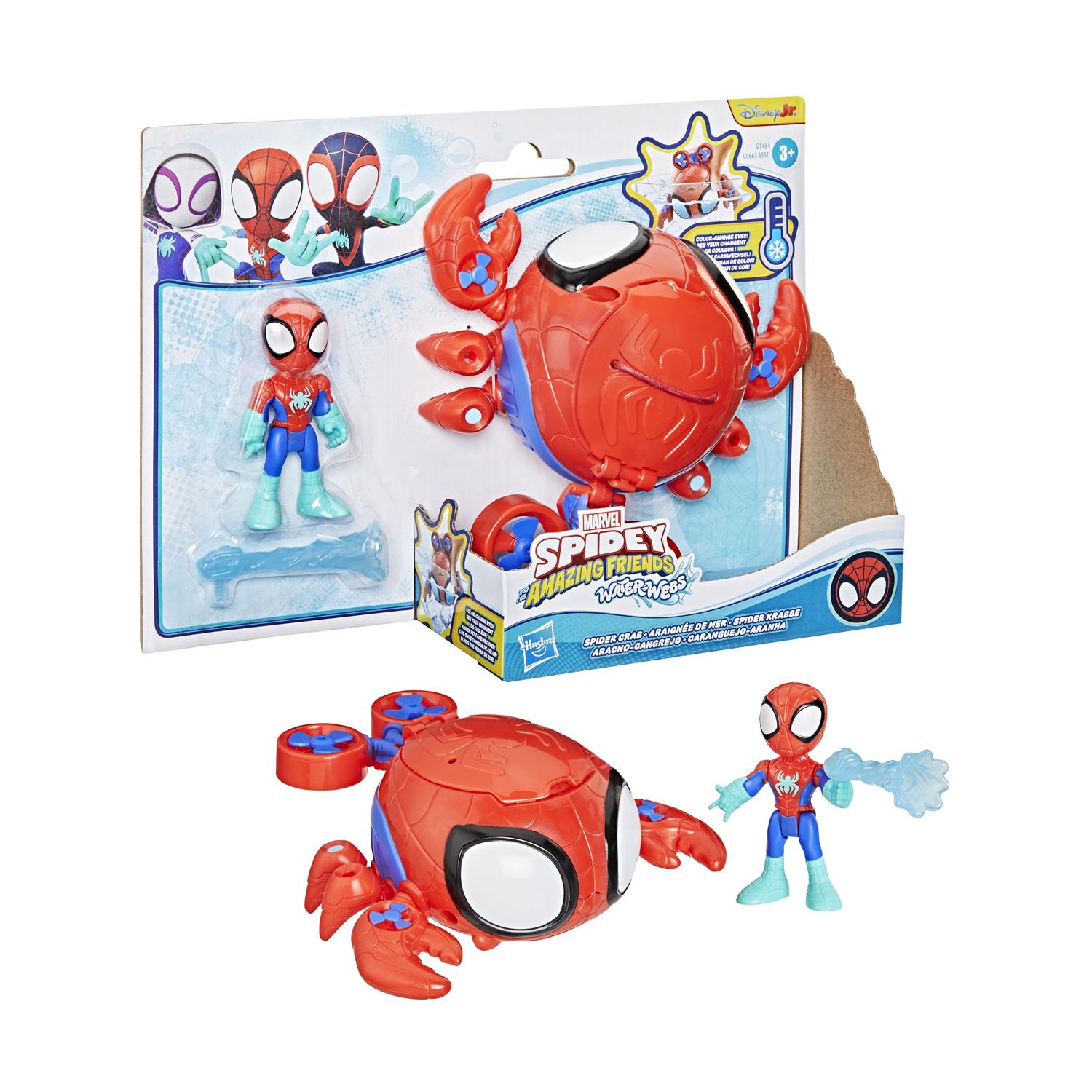 Hasbro Disney Jr. Marvel: Spidey And His Amazing Friends Waterwebs - Spider Crab Figure & Vehicle (G1464) Hasbro Disney Jr. Marvel: Spidey And His Amazing Friends Waterwebs - Spider Crab Figure & Vehicle (G1464)