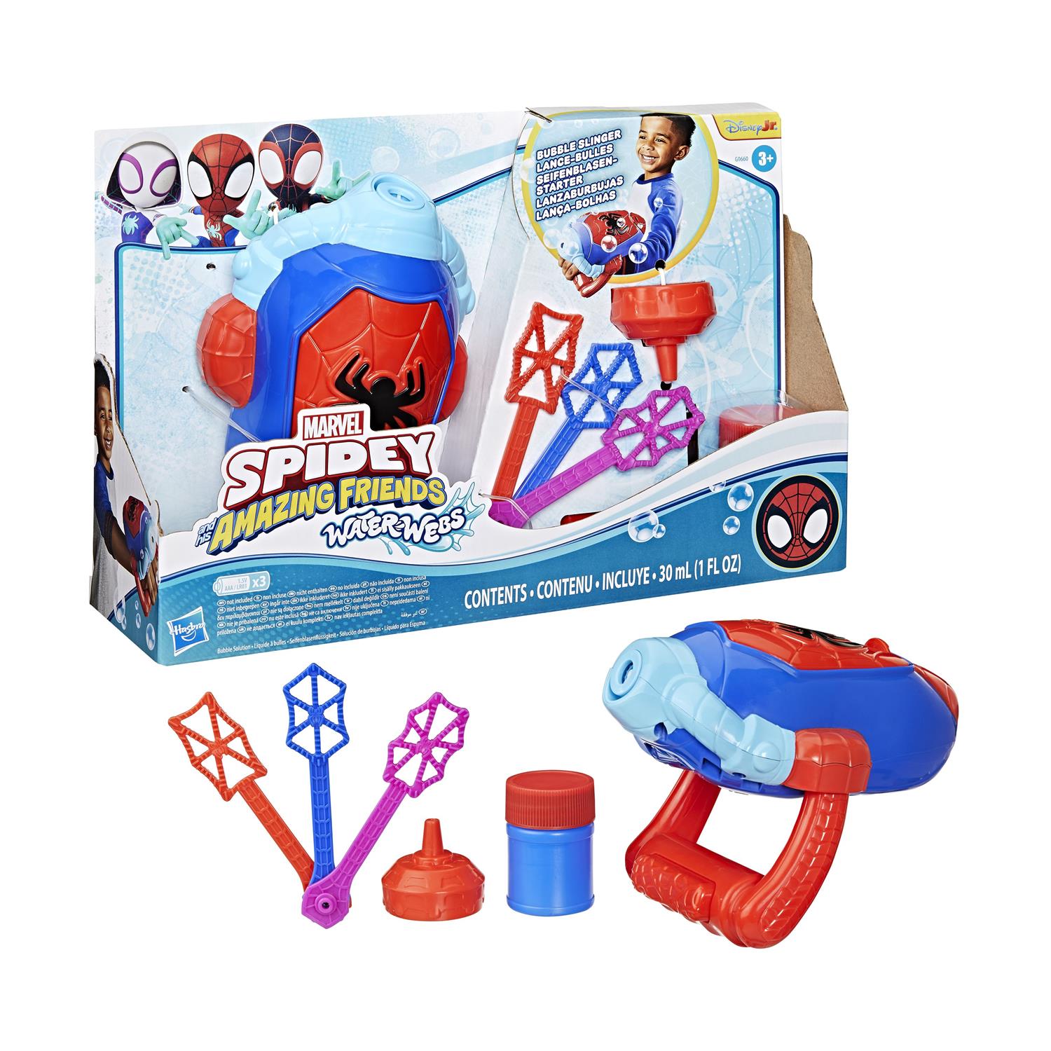 Hasbro Disney Jr. Marvel: Spidey And His Amazing Friends Waterwebs - Spidey Bubble Slinger (G0660) Hasbro Disney Jr. Marvel: Spidey And His Amazing Friends Waterwebs - Spidey Bubble Slinger (G0660)