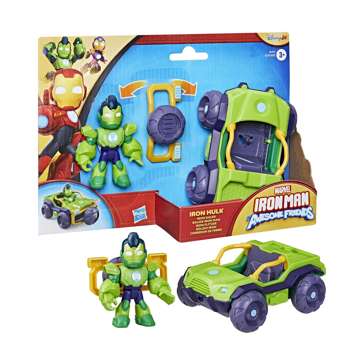 Hasbro Marvel: Iron Man And His Awesome Friends - Iron Hulk Iron Racer Vehicle (G1472) Hasbro Marvel: Iron Man And His Awesome Friends - Iron Hulk Iron Racer Vehicle (G1472)