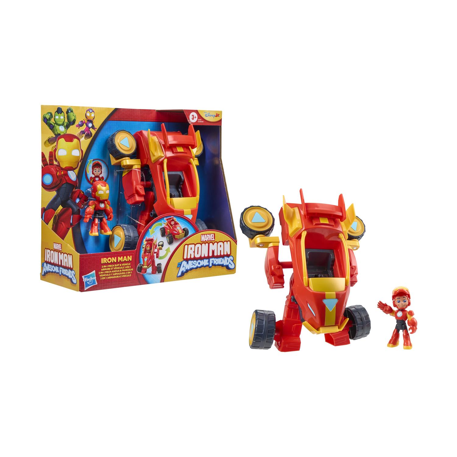 Hasbro Marvel: Iron Man And His Awesome Friends - Iron Man 2 in 1 Mech Suit & Vehicle - Figure & Vehicle (G1474) Hasbro Marvel: Iron Man And His Awesome Friends - Iron Man 2 in 1 Mech Suit & Vehicle - Figure & Vehicle (G1474)